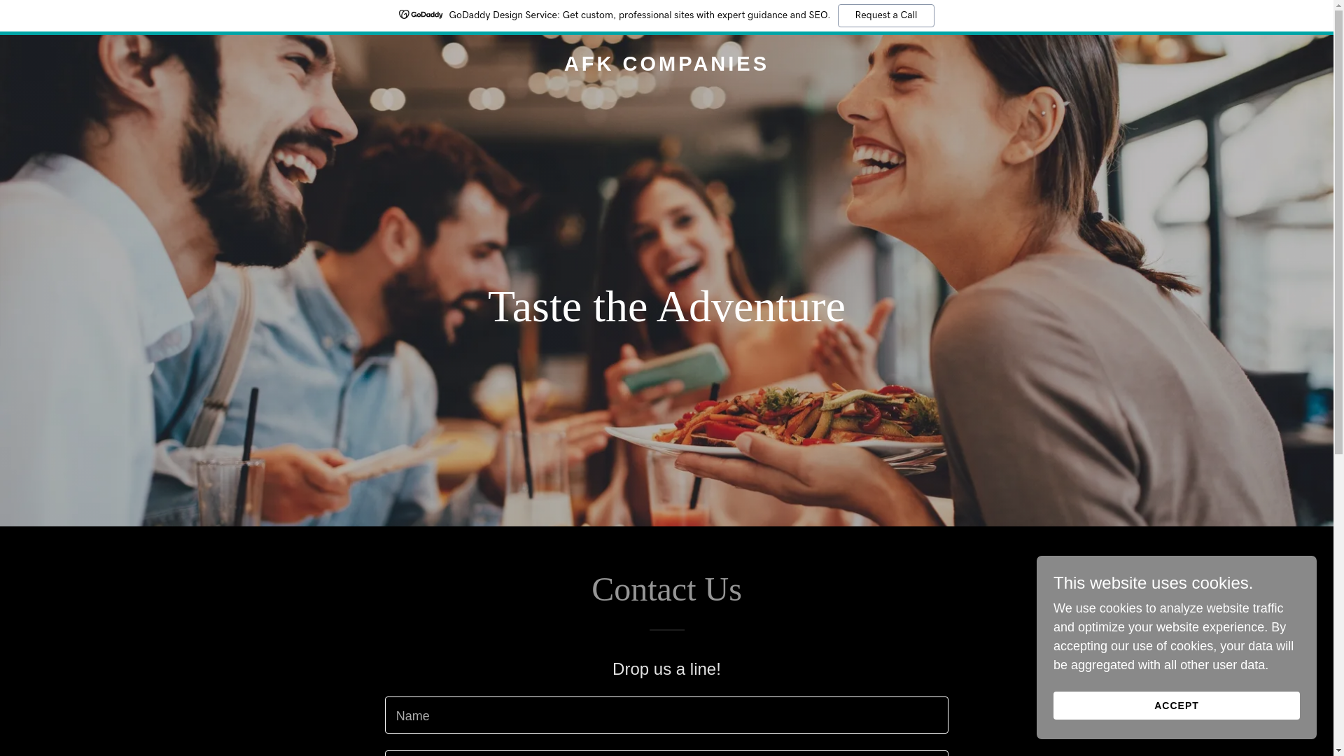 website screenshot of https://afkcompanies.com/
