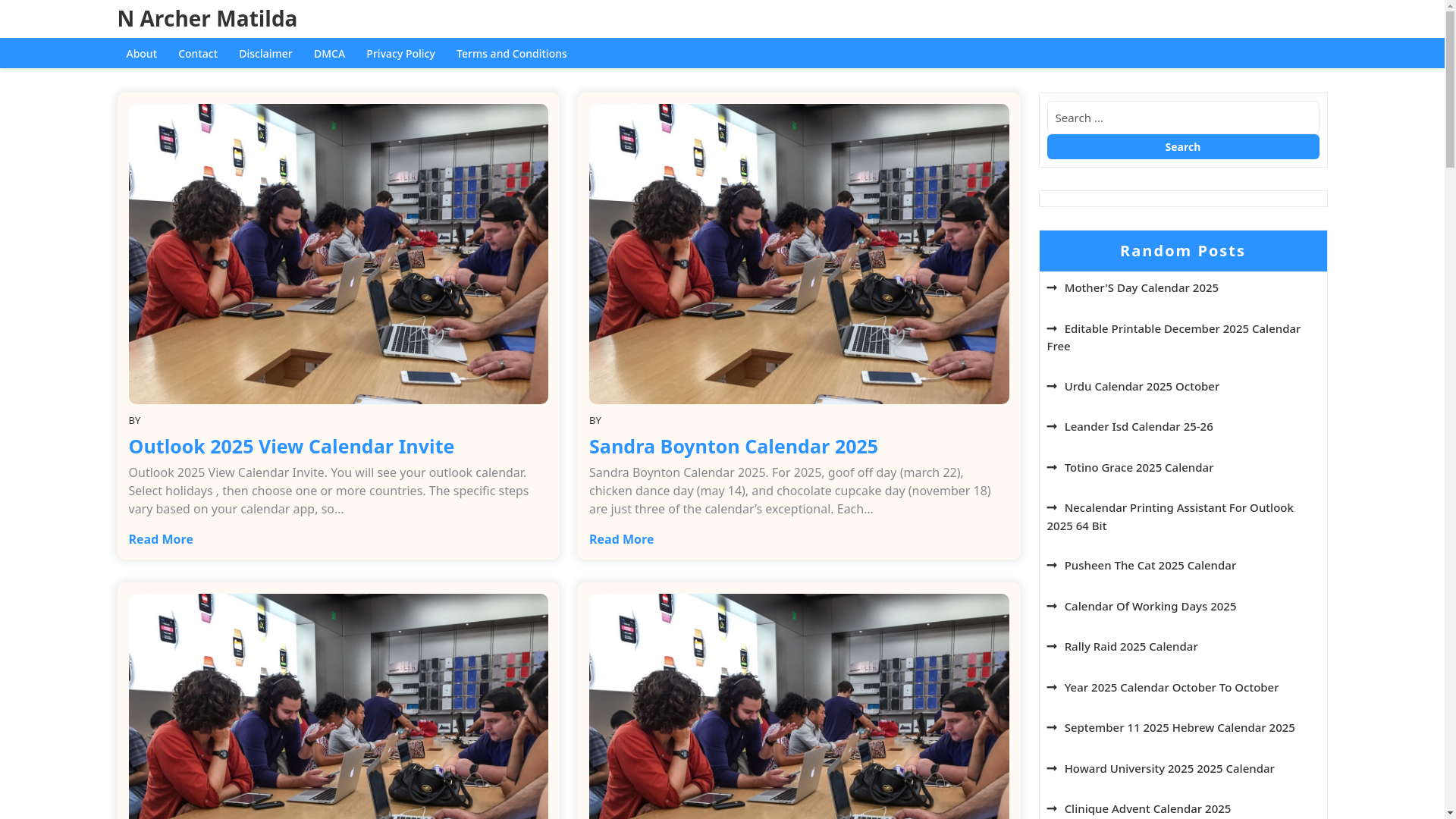 website screenshot of https://narchermatilda.pages.dev/