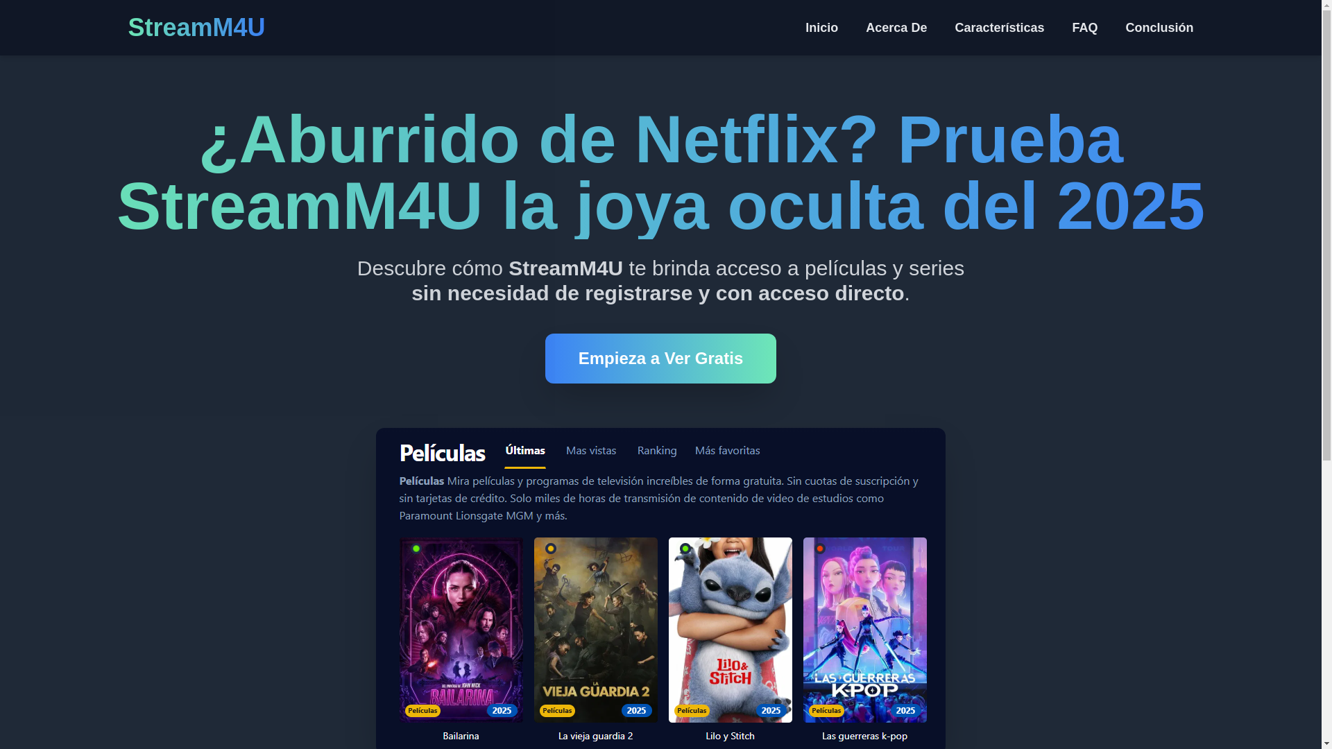 website screenshot of https://stream4u-ek4i.pages.dev/