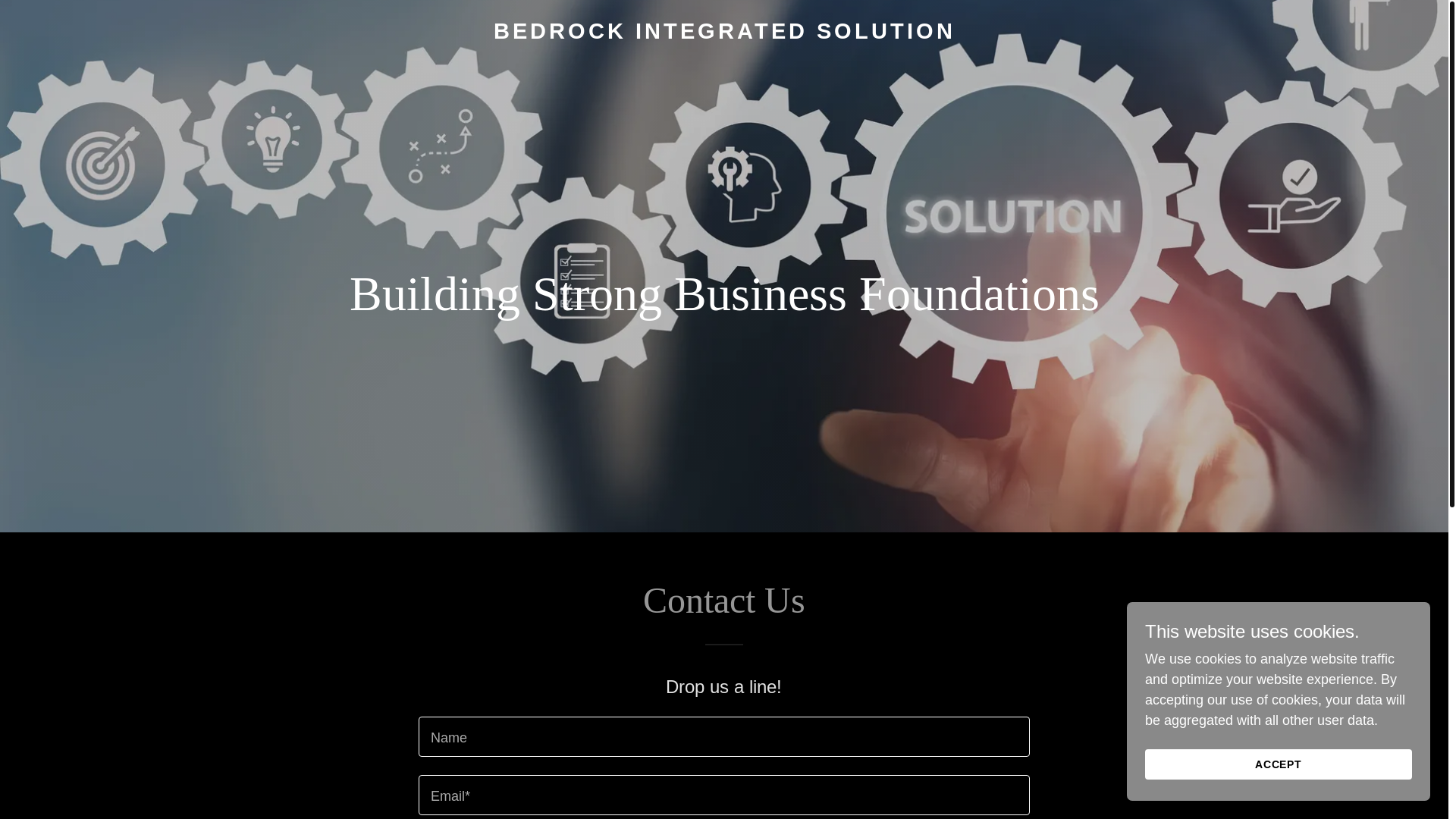 website screenshot of https://bedrockintegratedsolution.com/