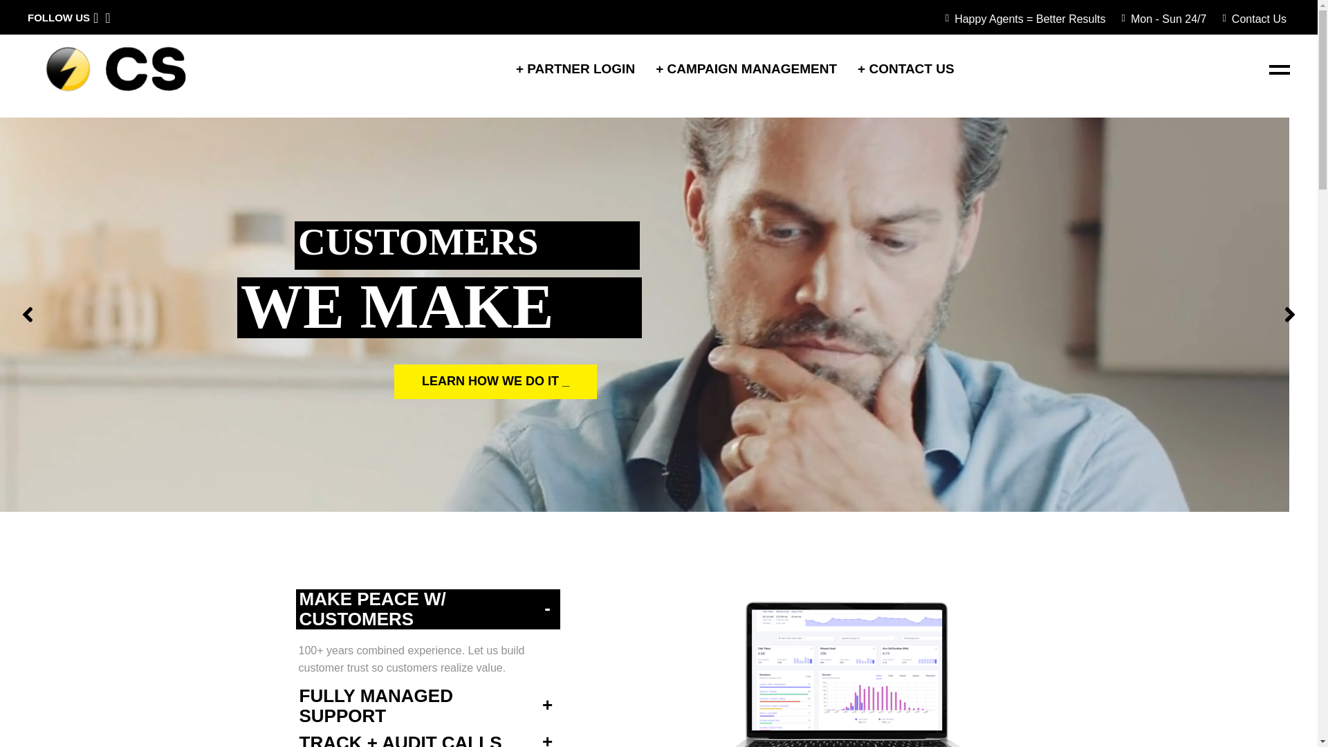 website screenshot of https://cs.help