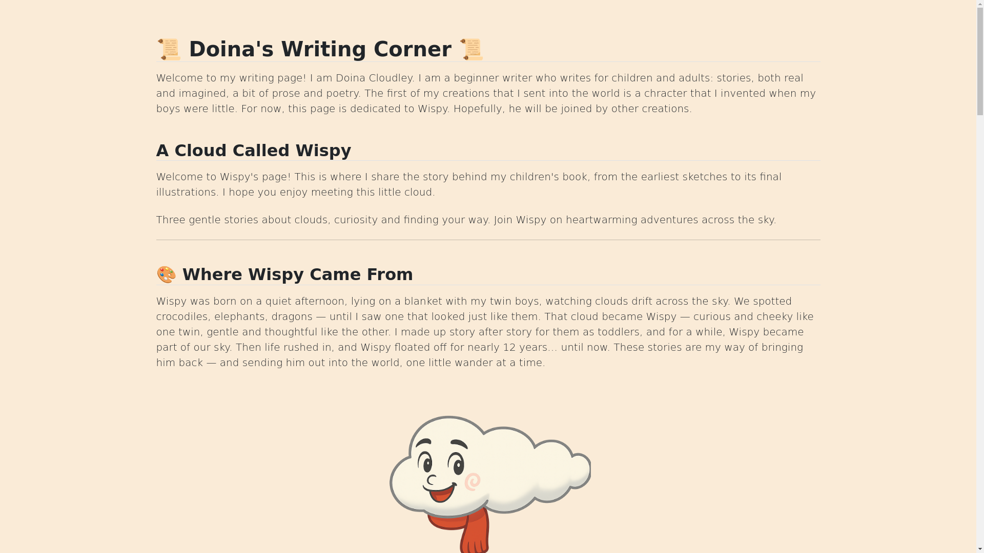 website screenshot of https://doinacloudley.com/