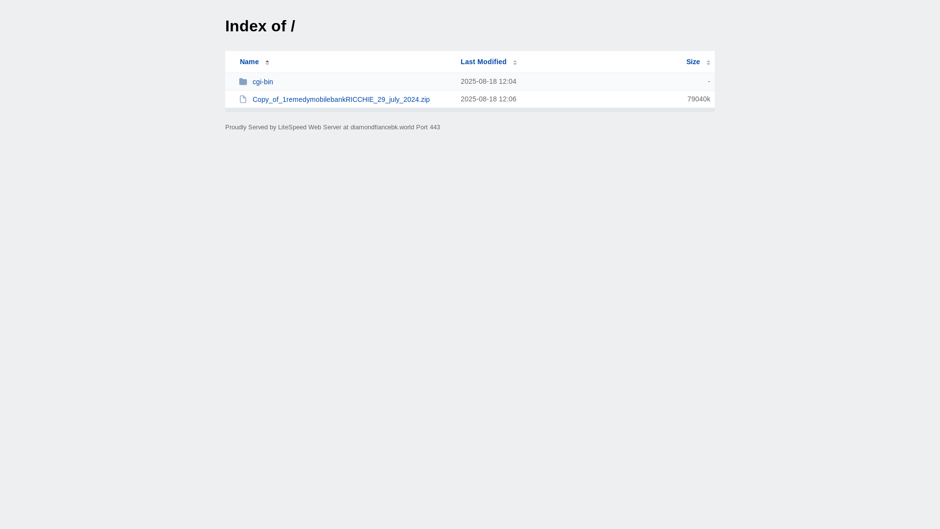 website screenshot of https://diamondfiancebk.world/