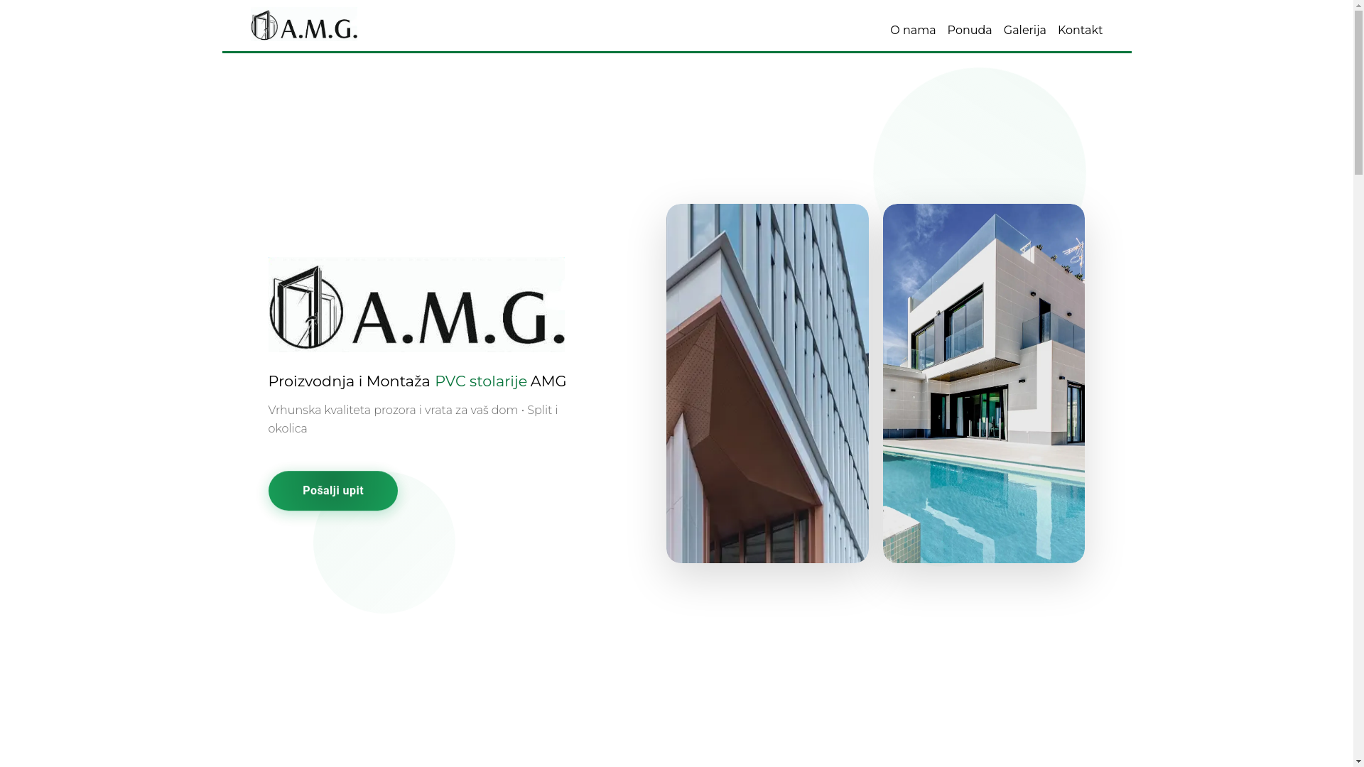 website screenshot of https://pvc-stolarija-amg.hr/