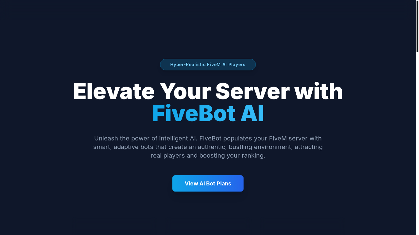 website screenshot of https://fivebots.shop/