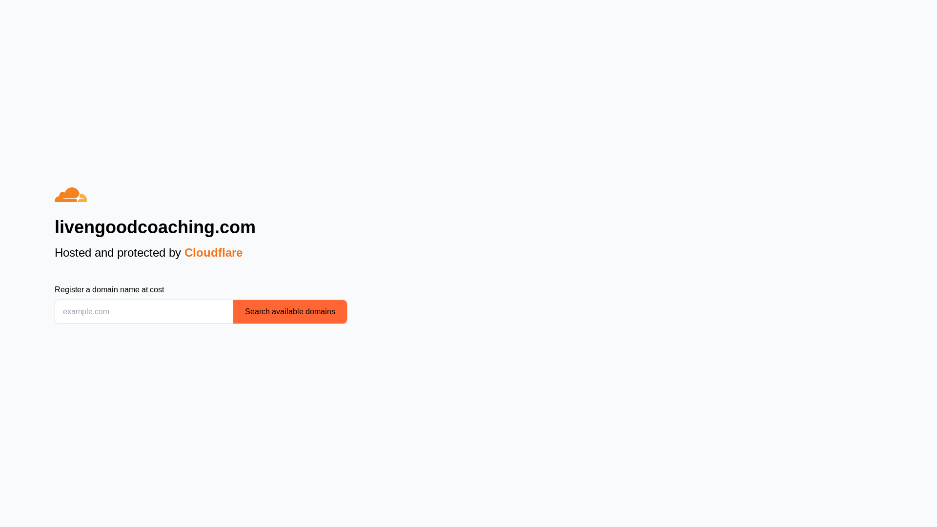 website screenshot of https://livengoodcoaching.com/