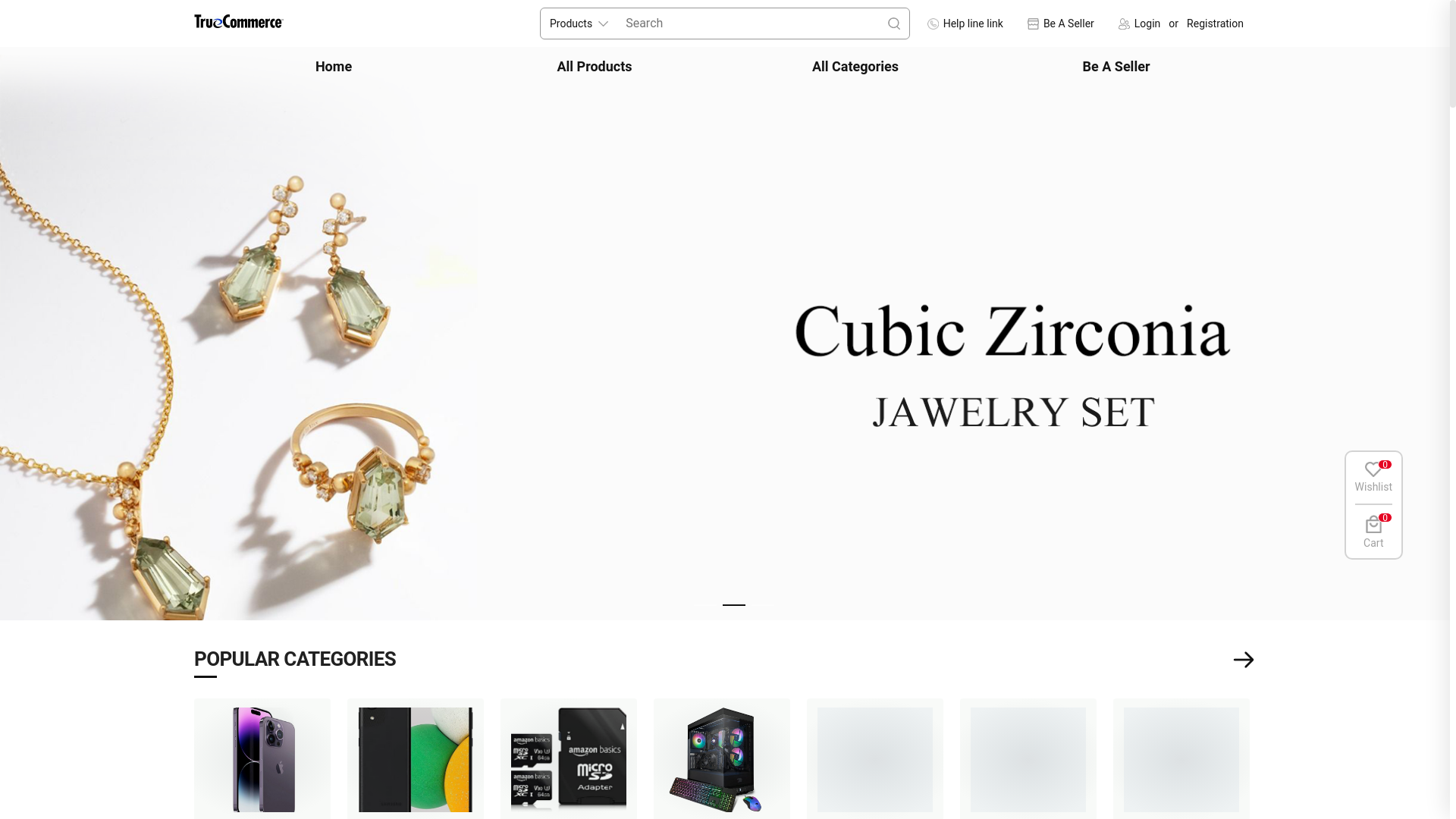website screenshot of https://truecommerce-yrghb.pages.dev/