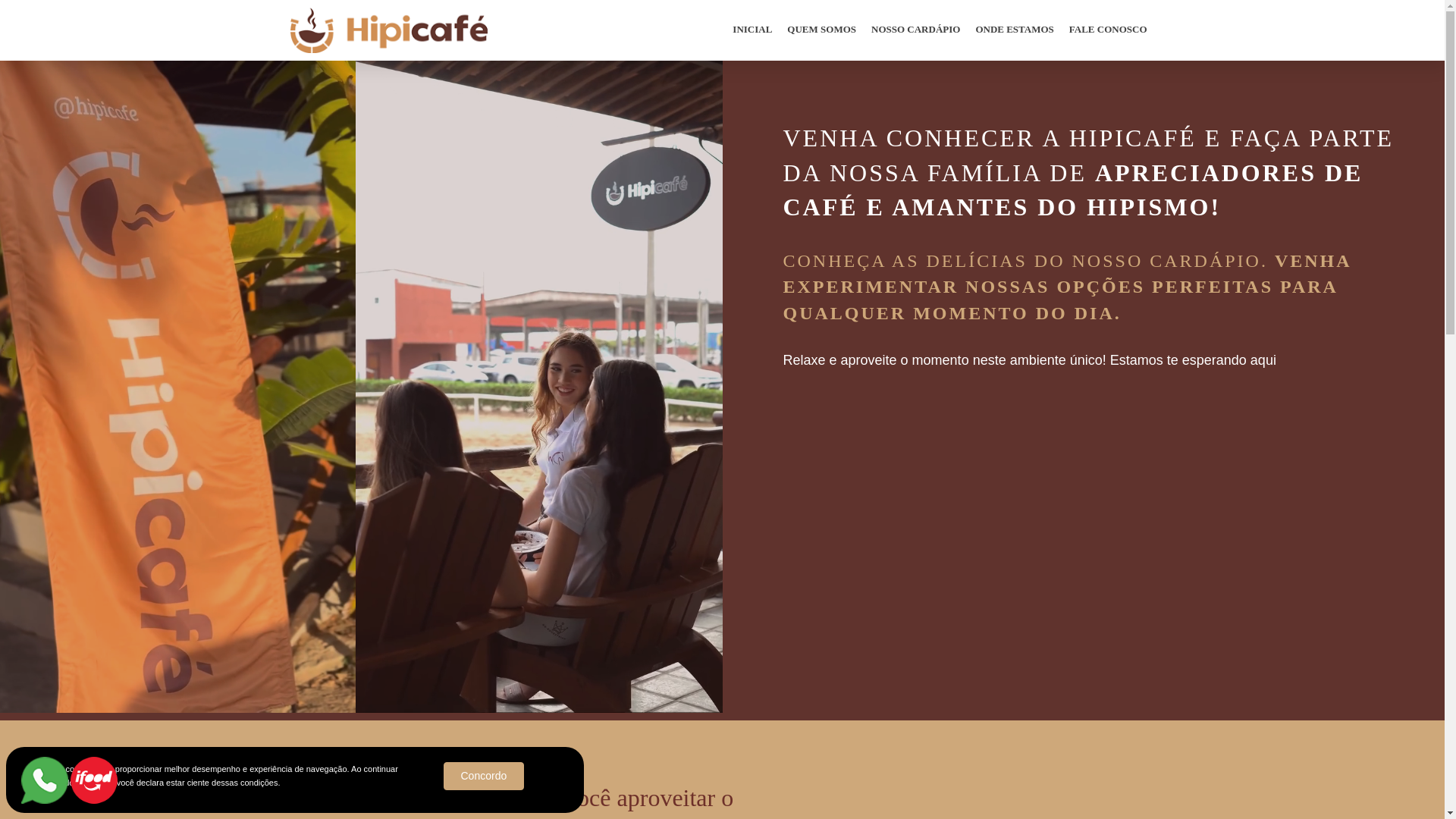website screenshot of https://hipicafe.com.br/