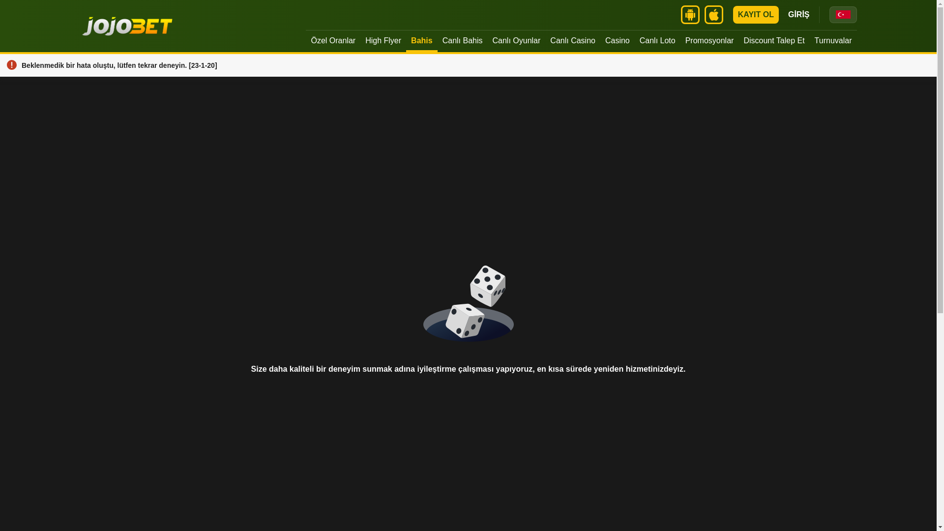 website screenshot of https://1005jojobet.com/