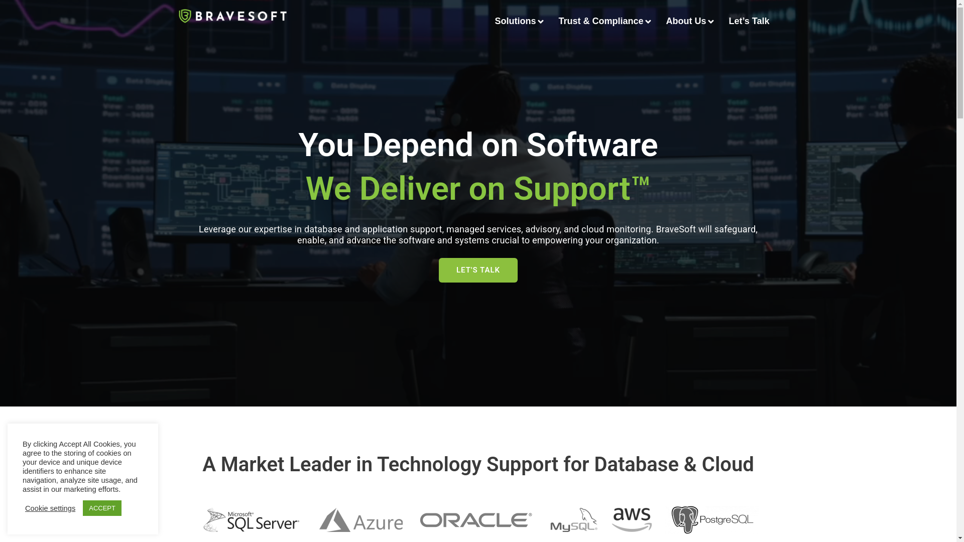 website screenshot of https://getconnected-bravesoft.com/