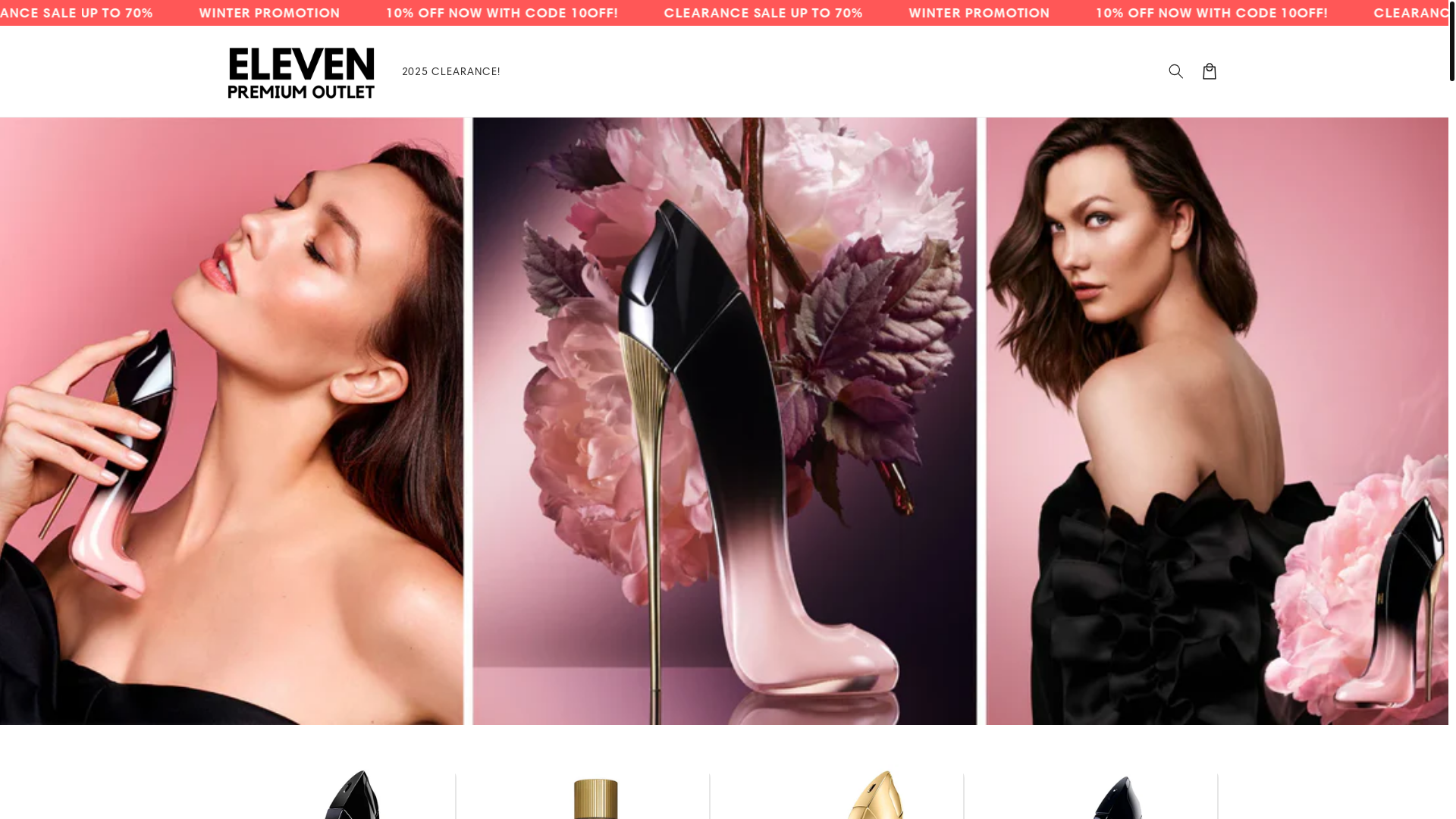 website screenshot of https://elevenpremium.com/
