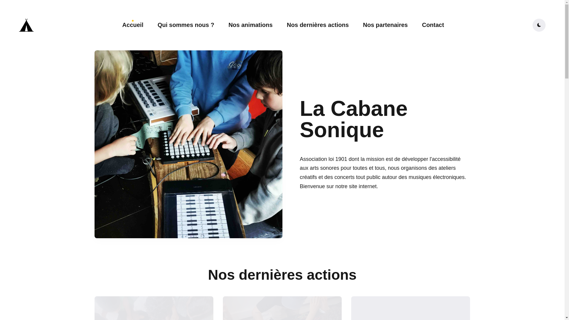 website screenshot of https://lacabanesonique-website.pages.dev/