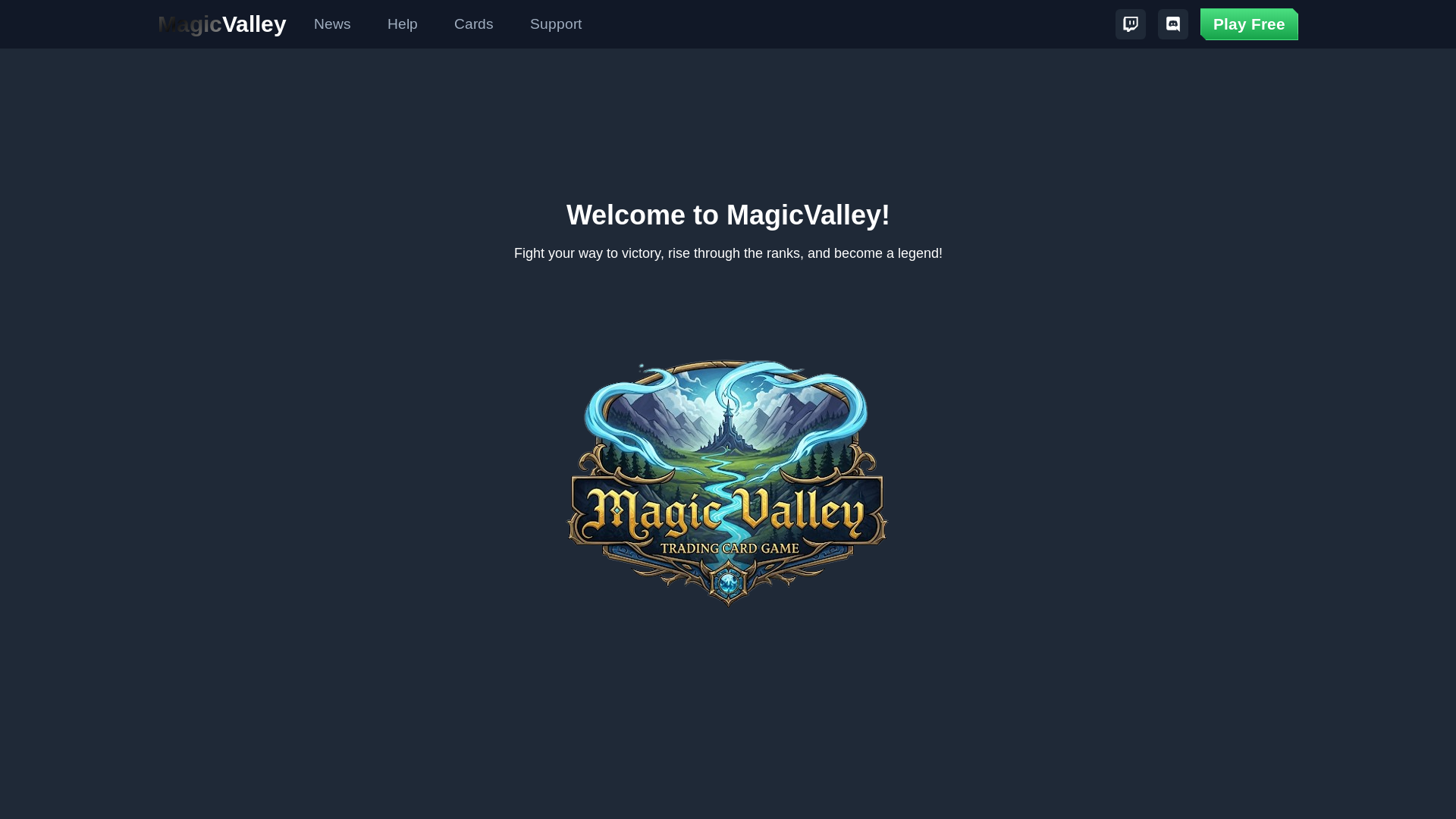 website screenshot of https://magicvalley.io/