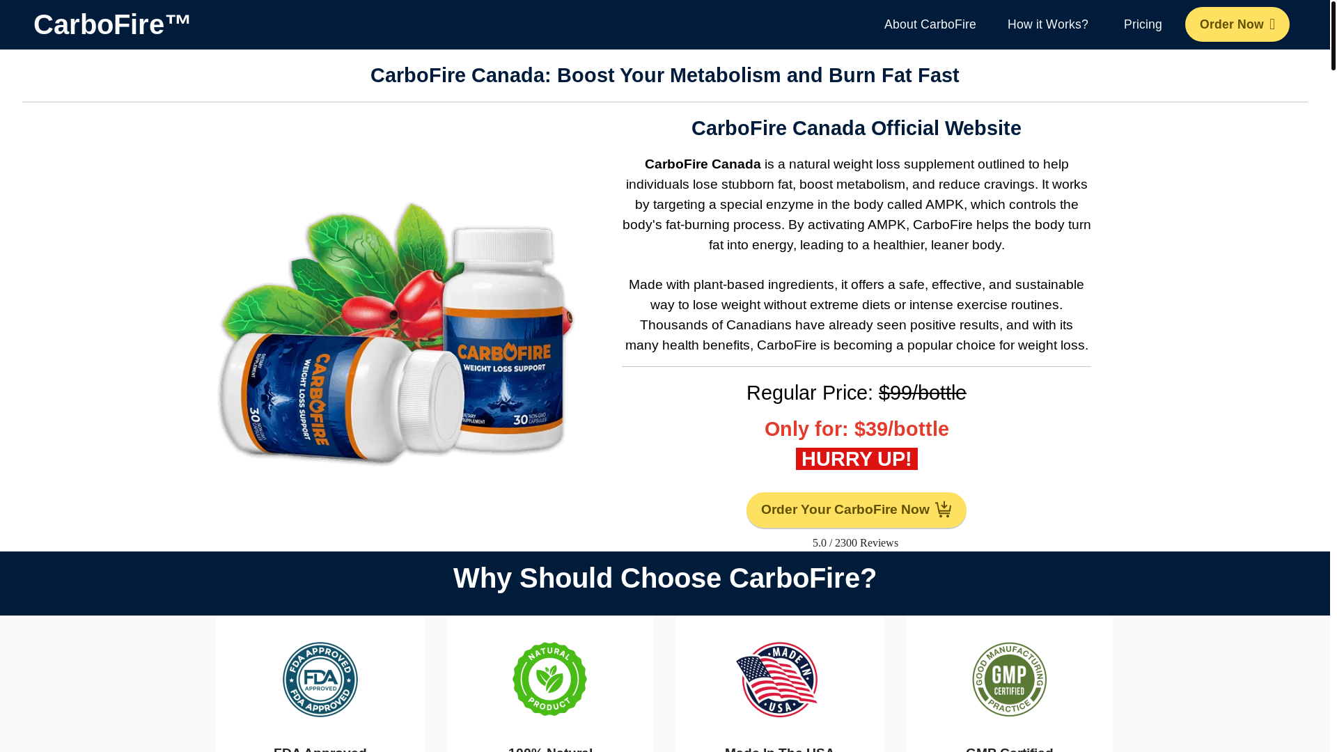 website screenshot of https://ca-carbofire.com/