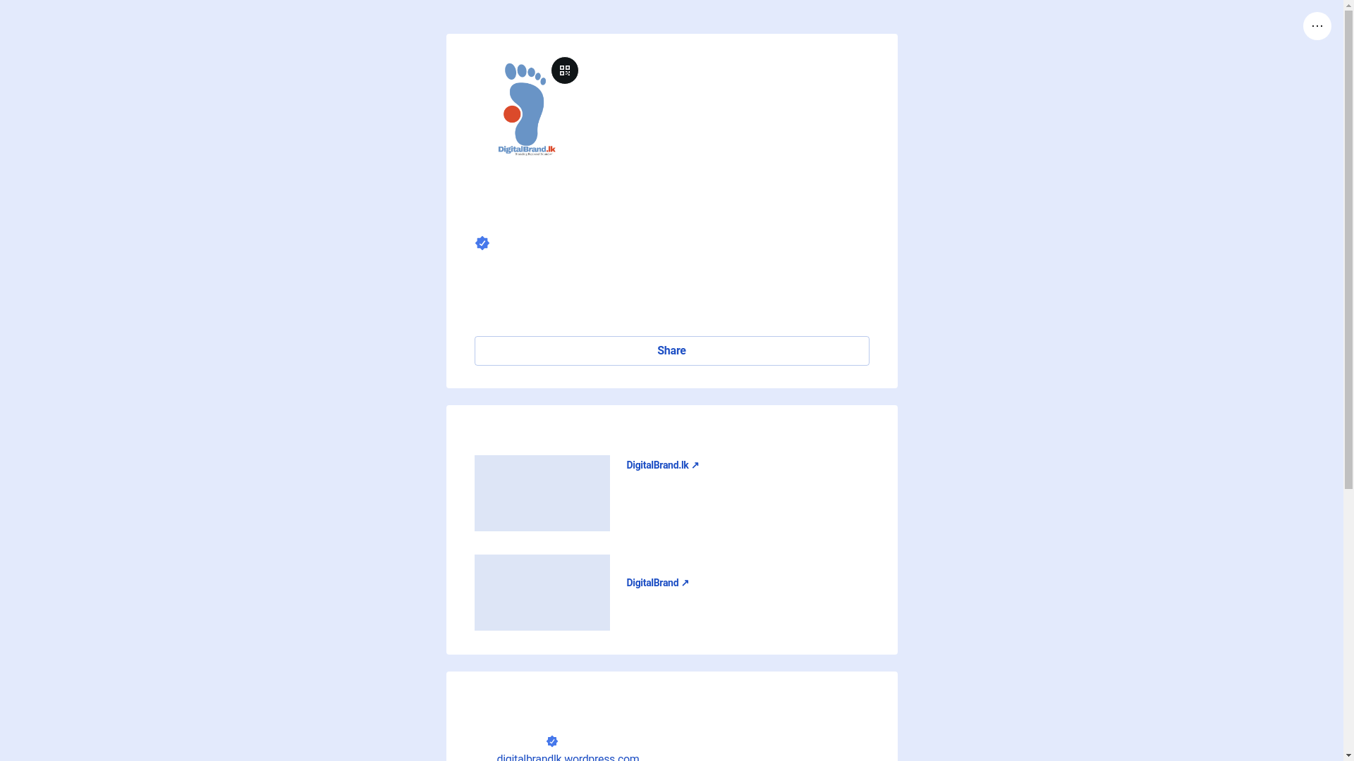 website screenshot of https://digitalbrand.bio/
