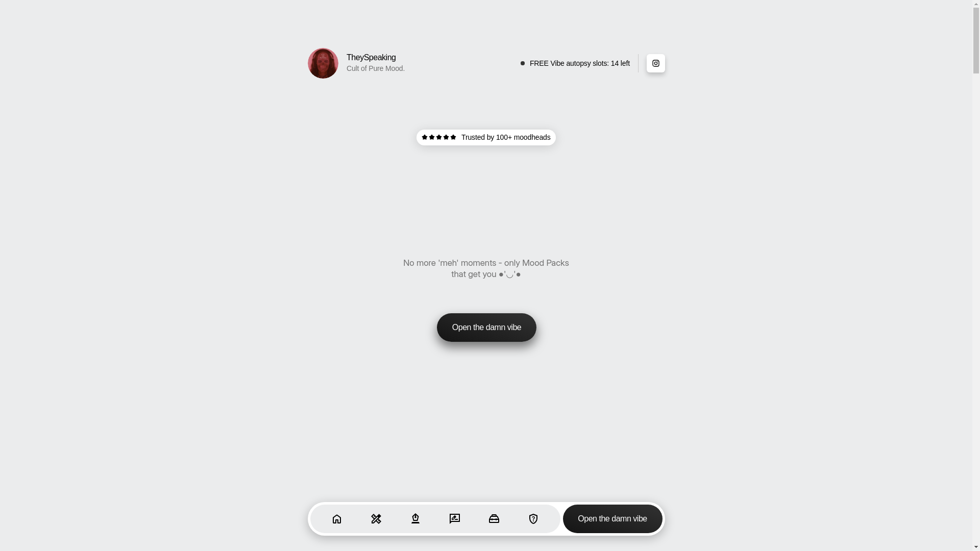 website screenshot of https://theyspeaking.com/