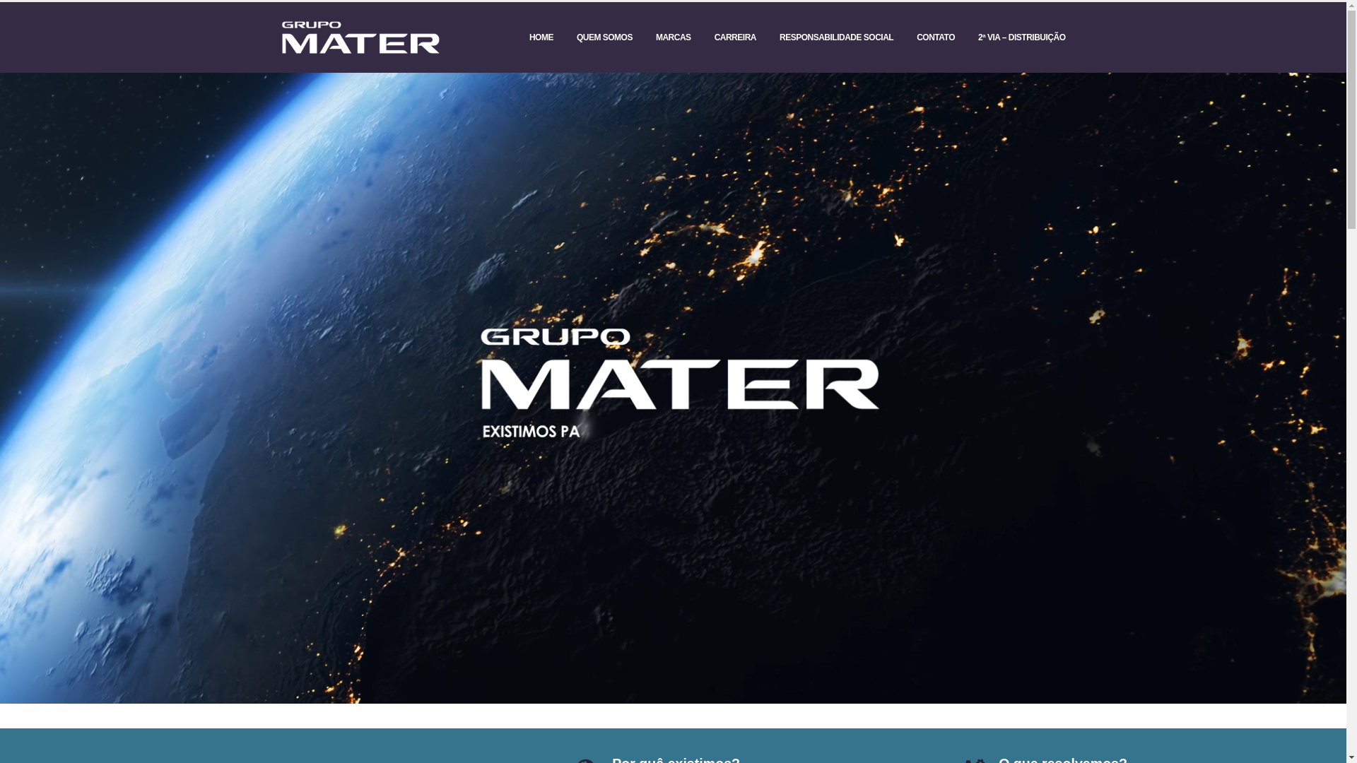 website screenshot of https://eletricamater.com.br/