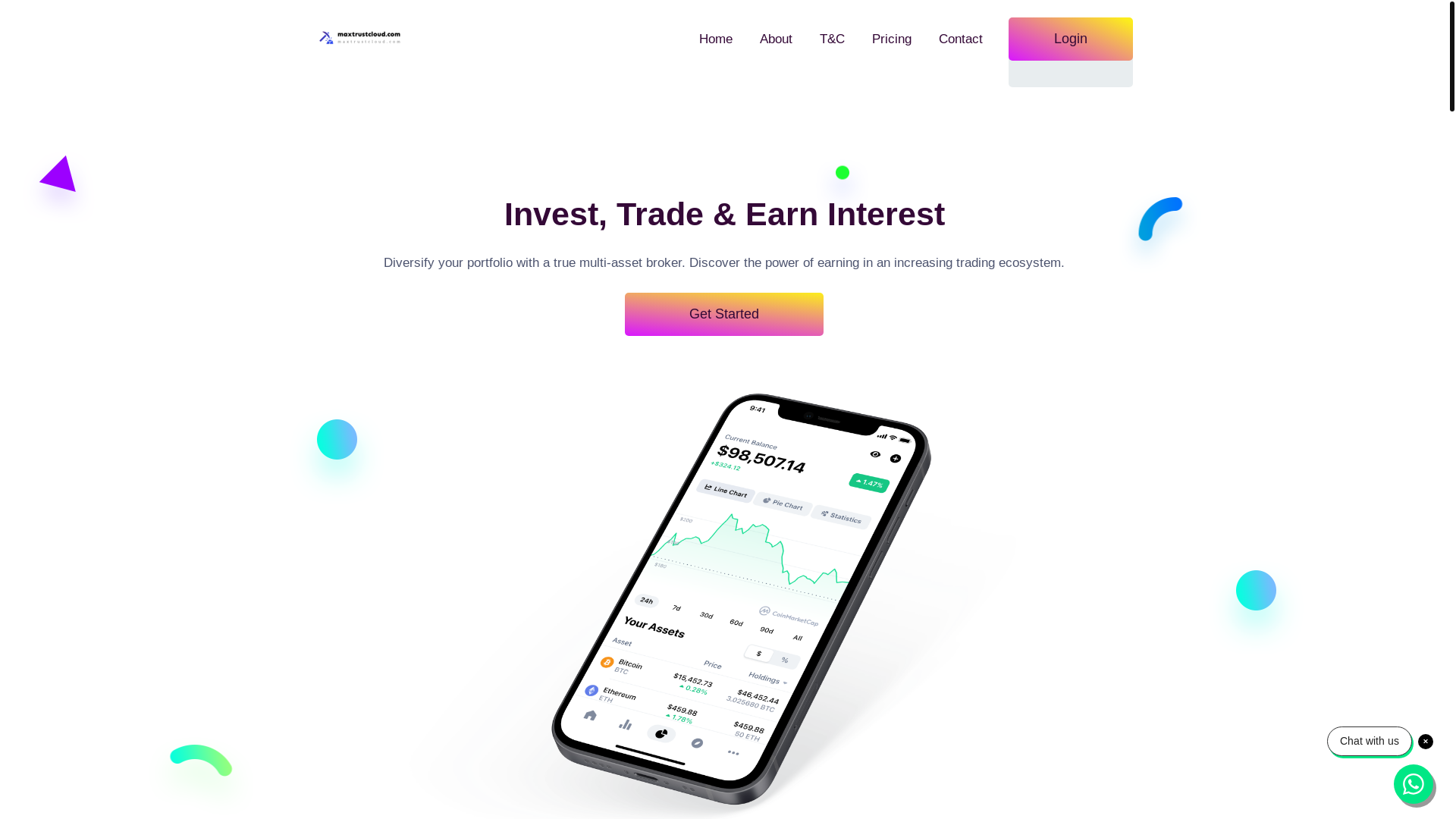 website screenshot of https://hightrustclouds.org/