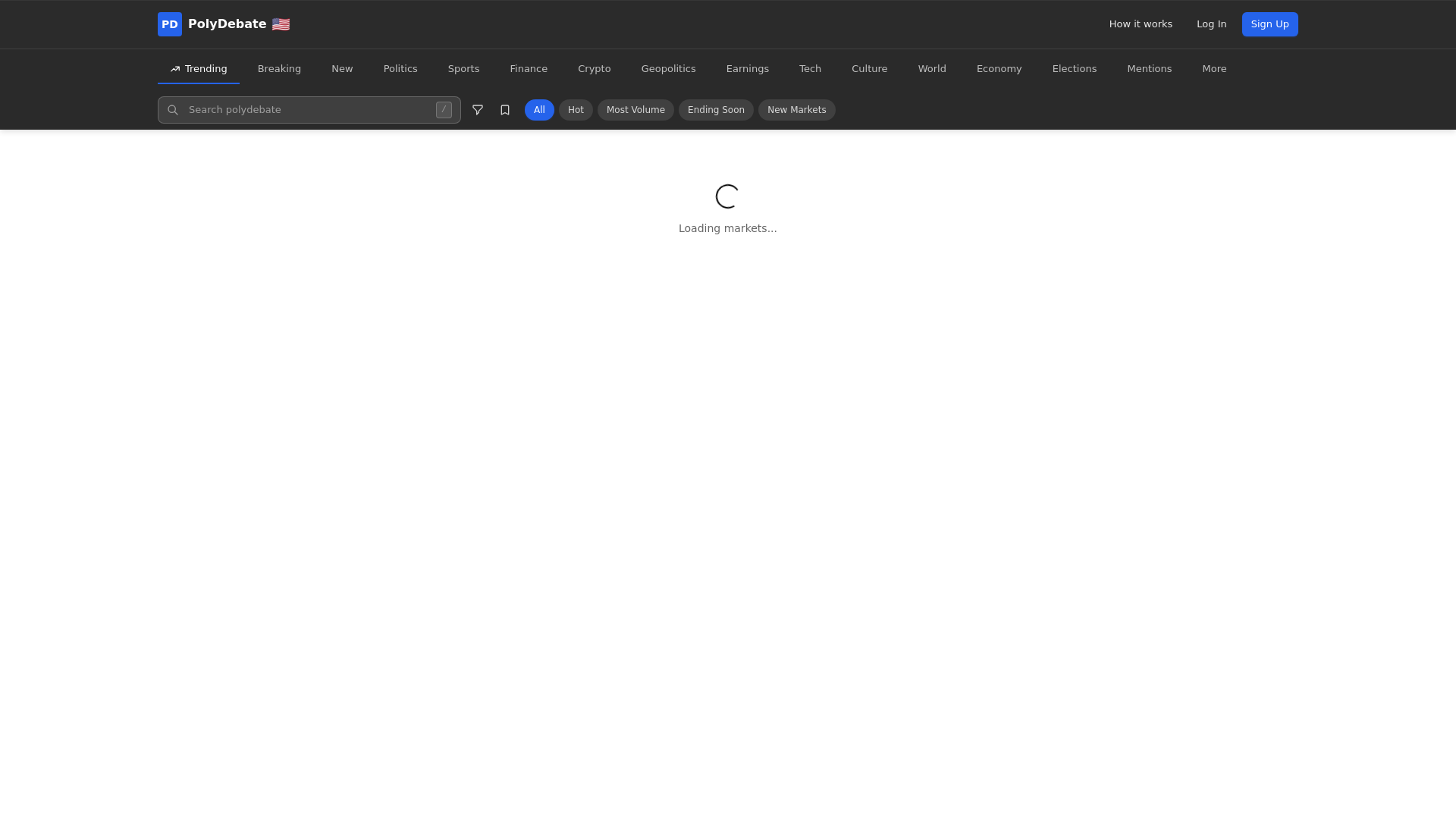 website screenshot of https://polydebate.com/
