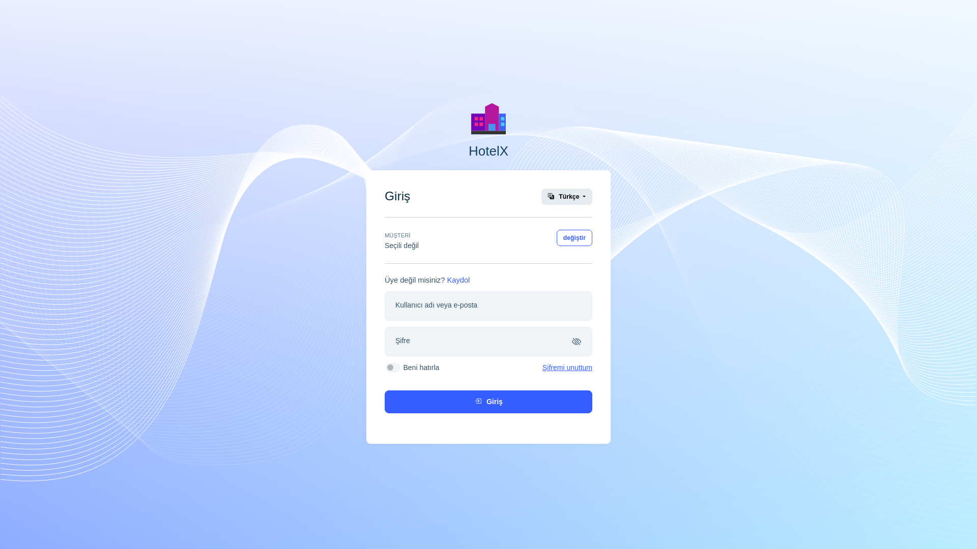 website screenshot of https://ihotelx.com/