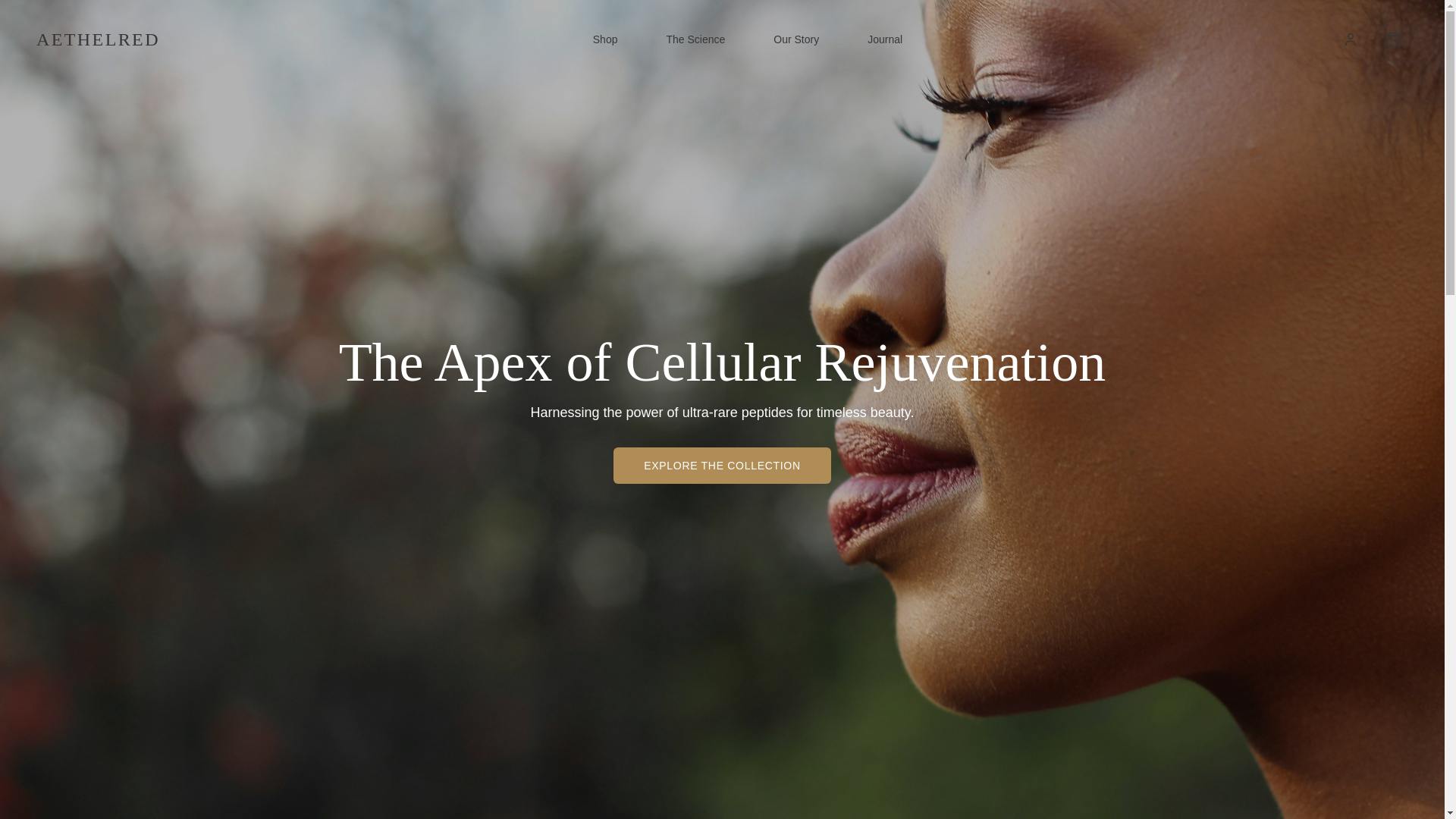 website screenshot of https://aethelre.com/