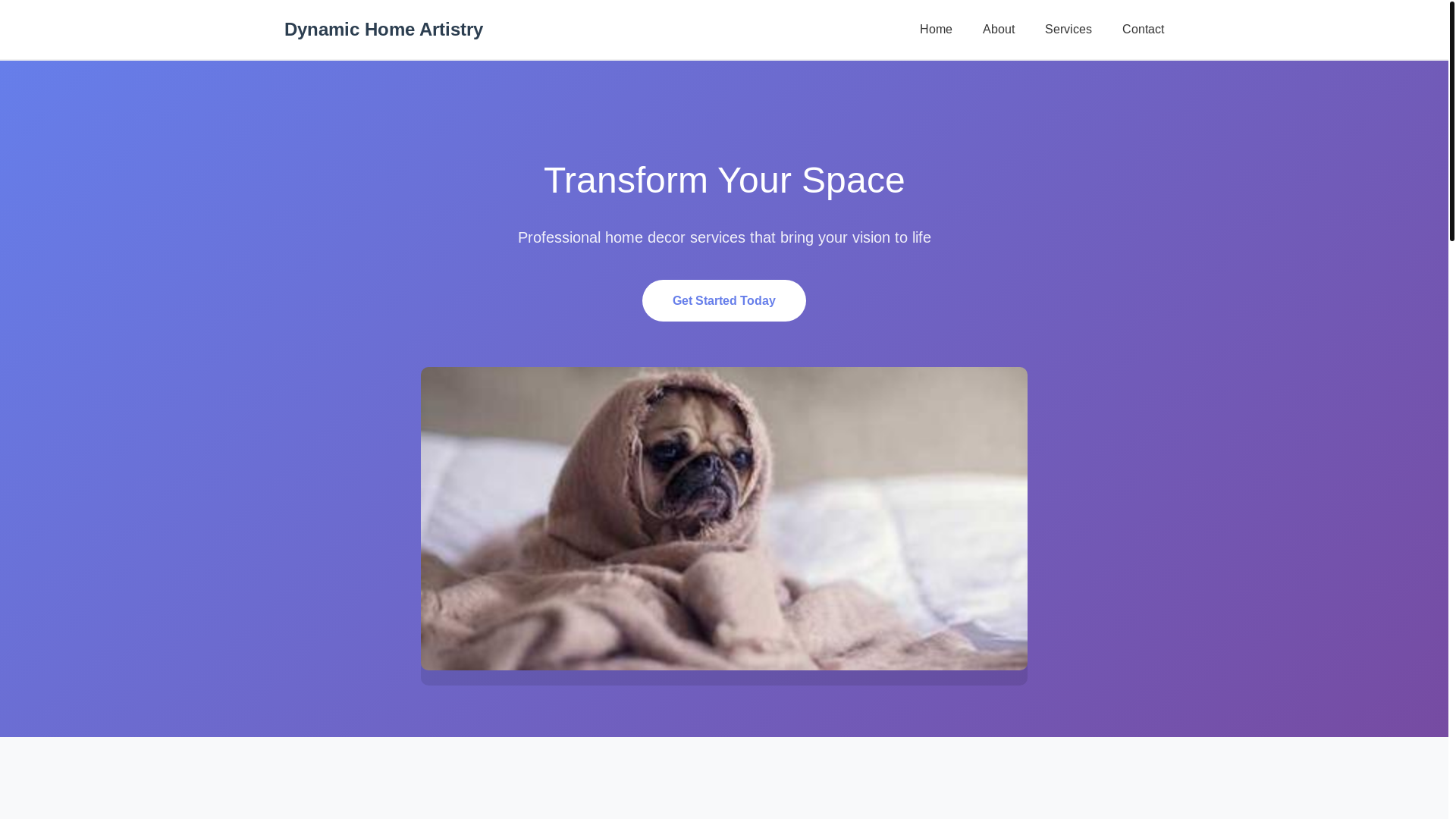 website screenshot of https://dynamichomeartistry.courses/