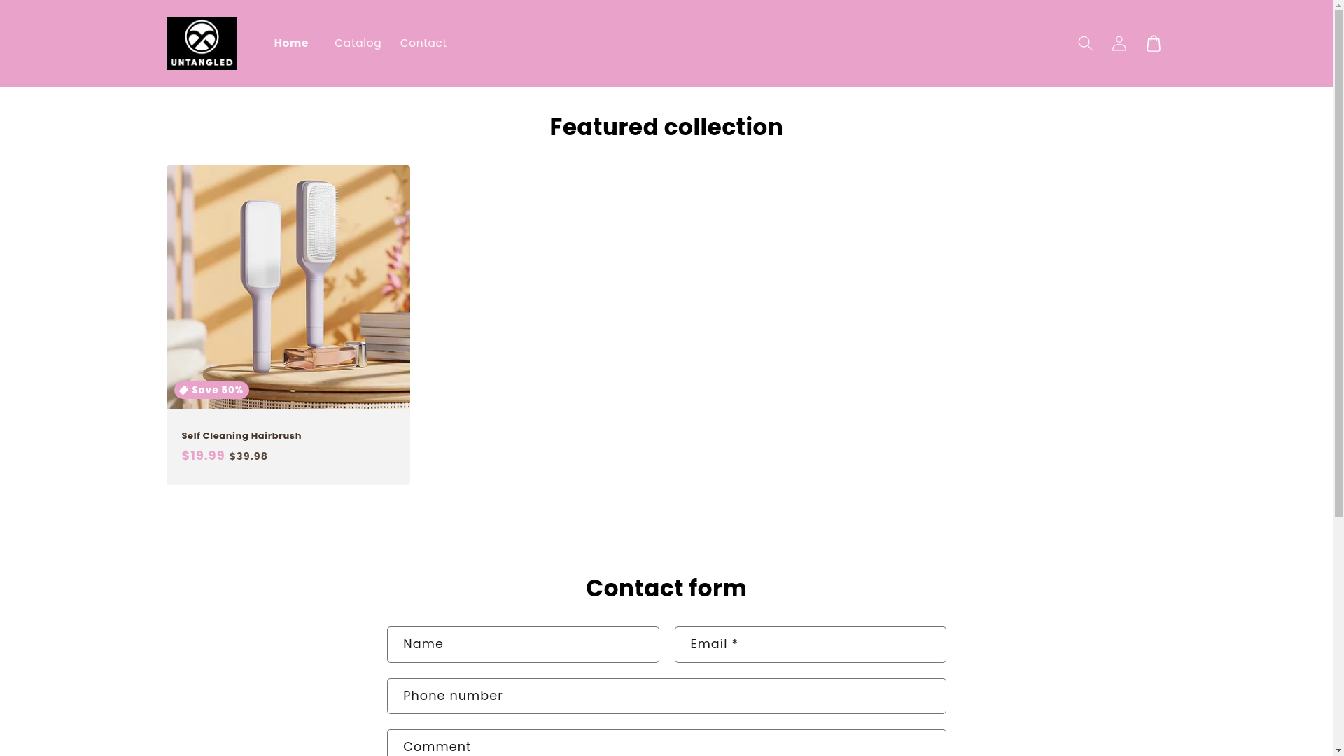website screenshot of https://un-tangled.shop/