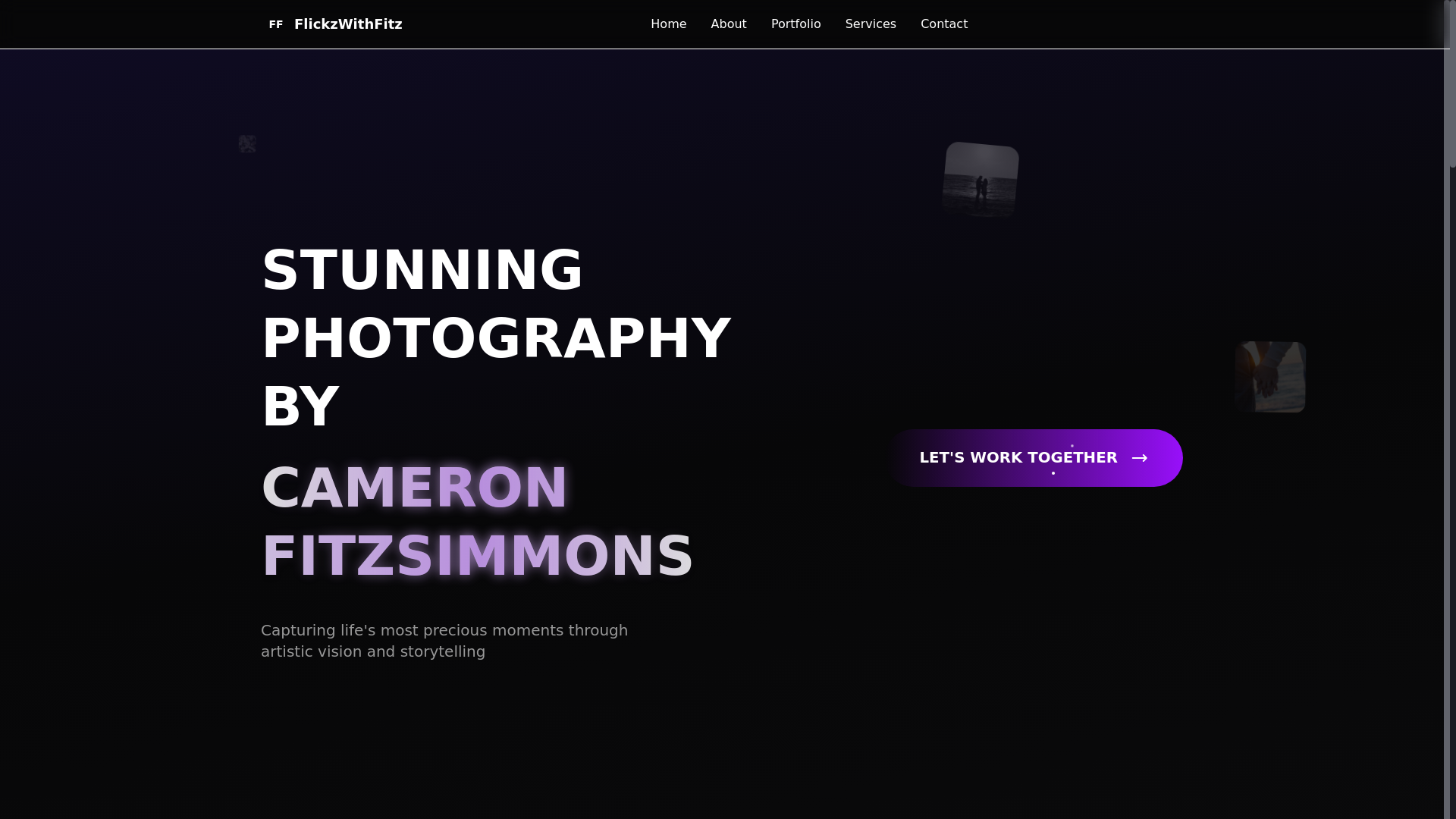 website screenshot of https://flickzwithfitz.com/
