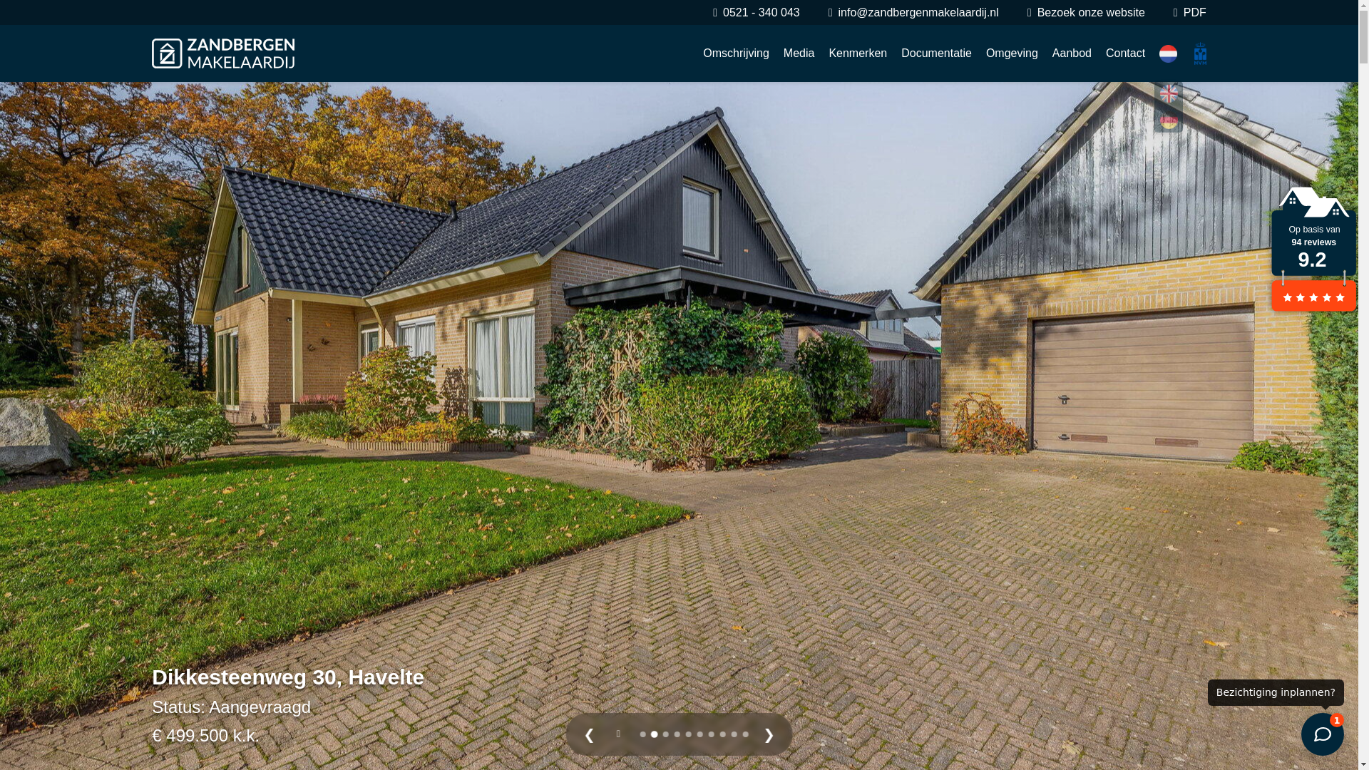 website screenshot of https://dikkesteenweg30.nl/
