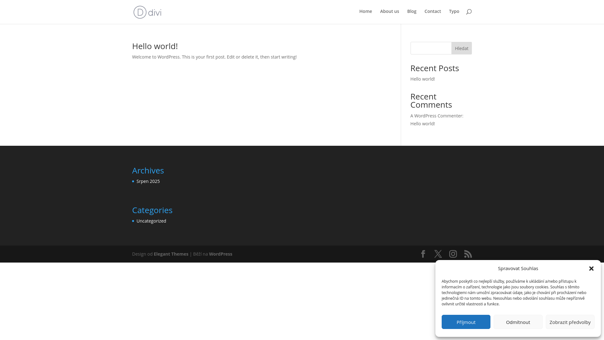 website screenshot of https://mirart.cz/