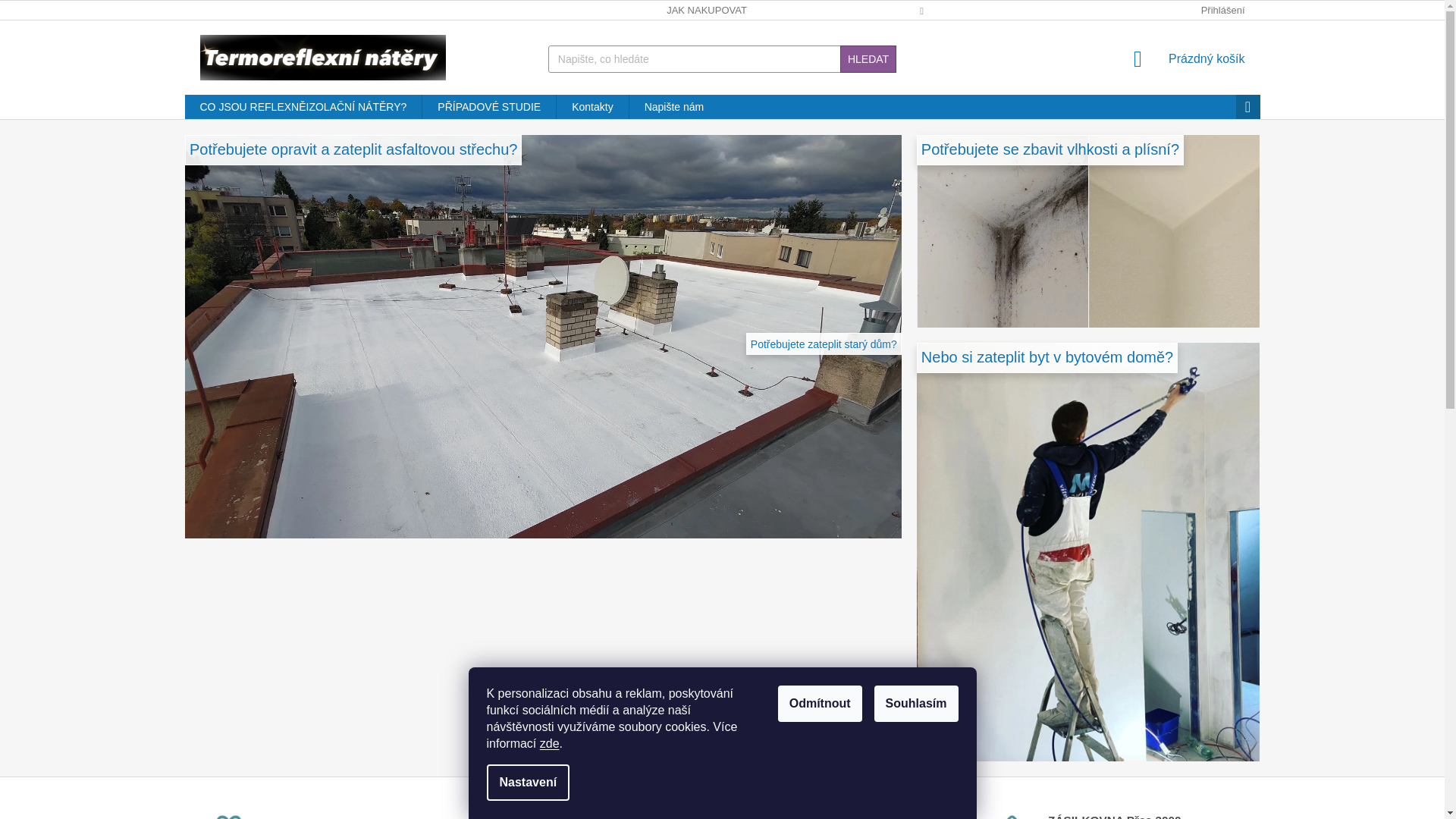 website screenshot of https://termoreflexninatery.cz/