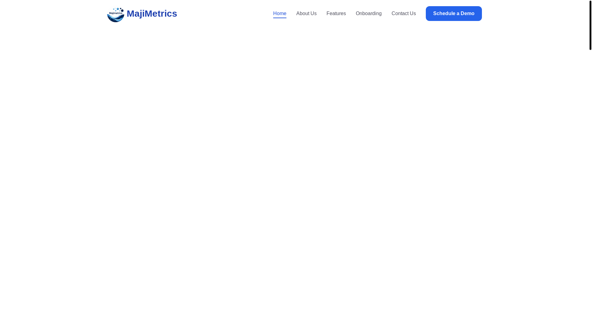 website screenshot of https://majimetrics.co.ke/