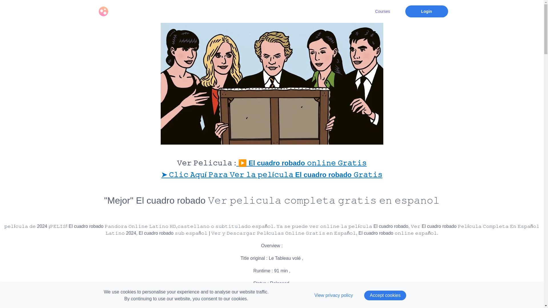 website screenshot of https://cinemaverelcuadrorobadopelicula.graphy.com/