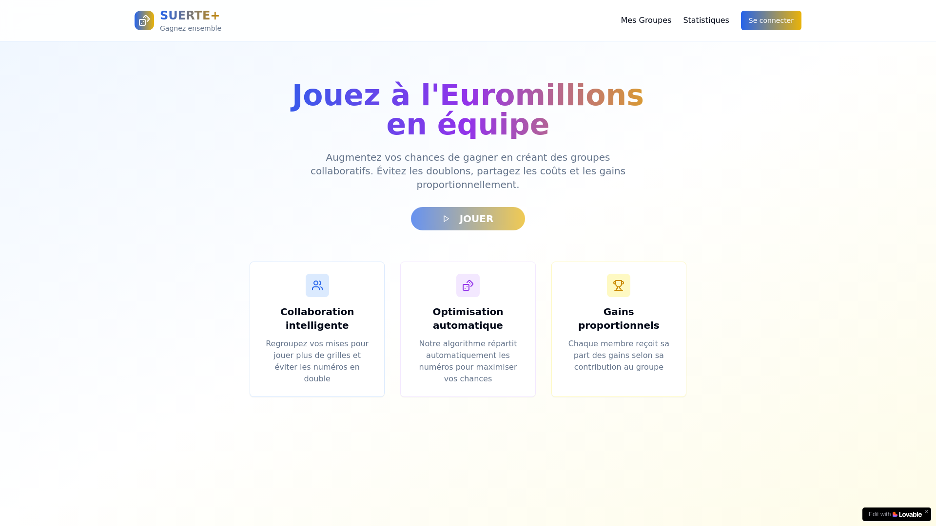 website screenshot of https://suerteplus.online/