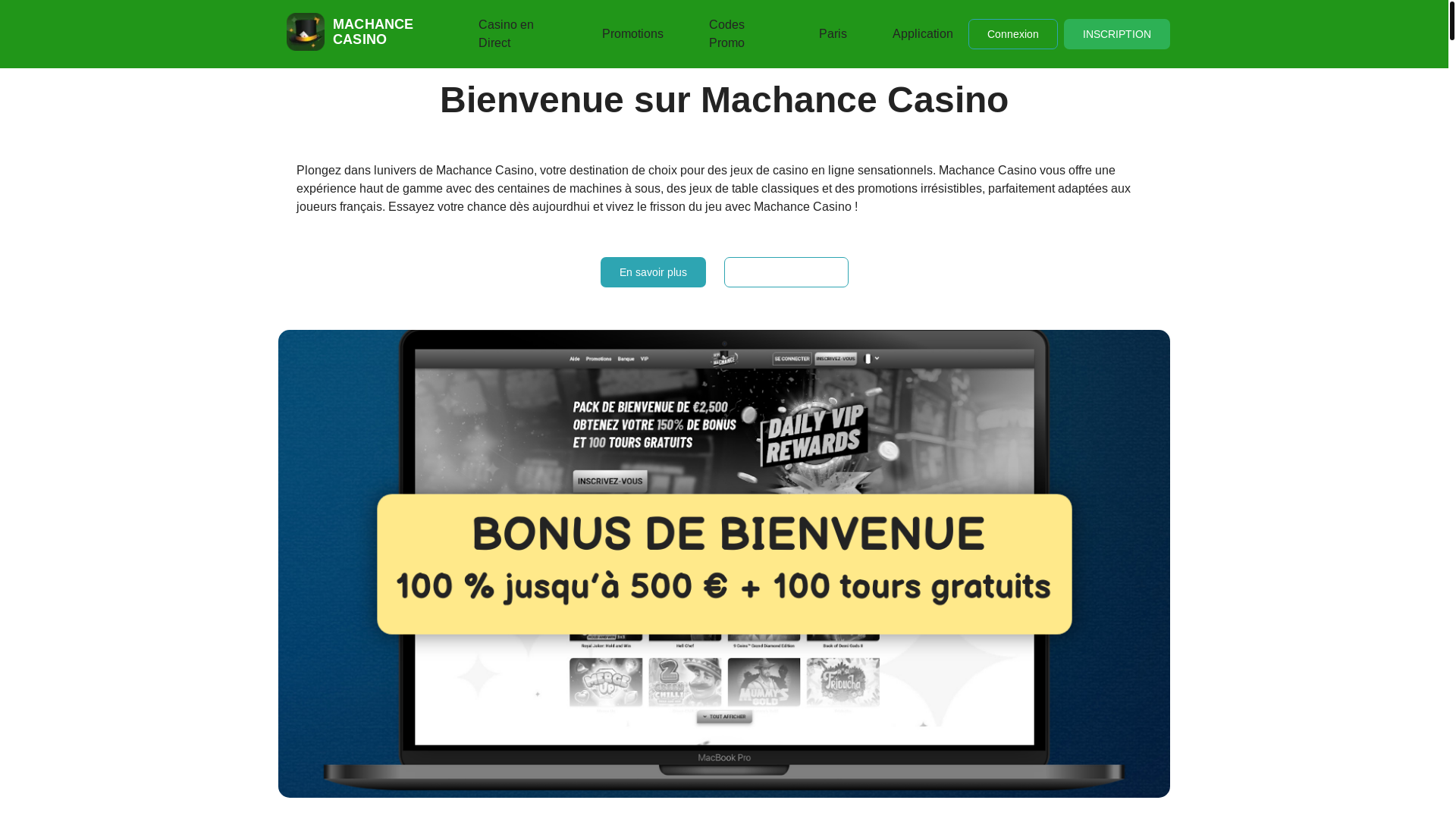 website screenshot of https://machancecasinofrance-fr.pages.dev/