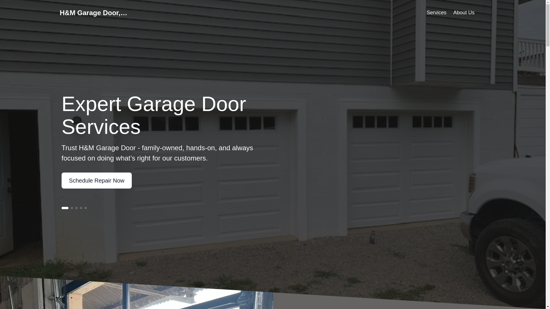 website screenshot of https://hmgaragedoor.com/