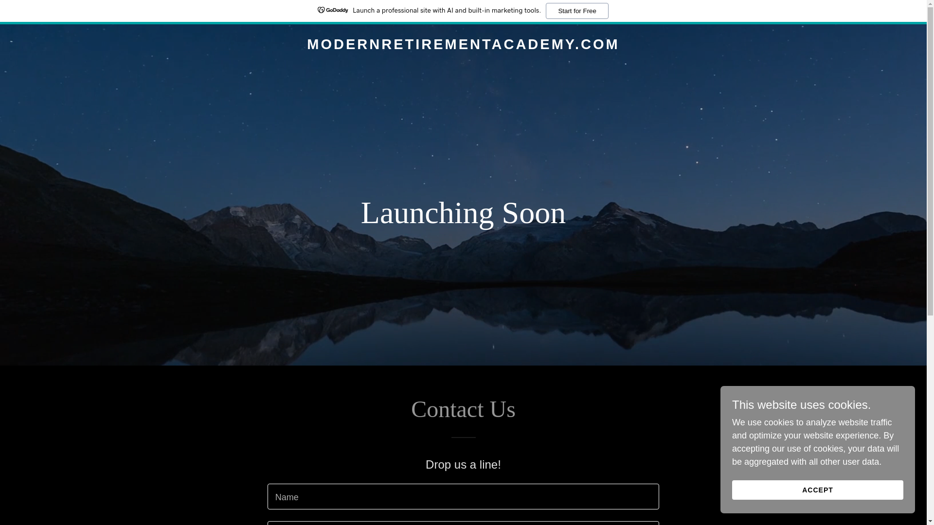 website screenshot of https://modernretirementacademy.com/