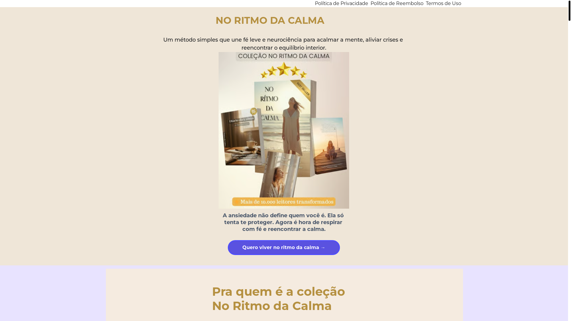 website screenshot of https://noritmodacalma.com.br/