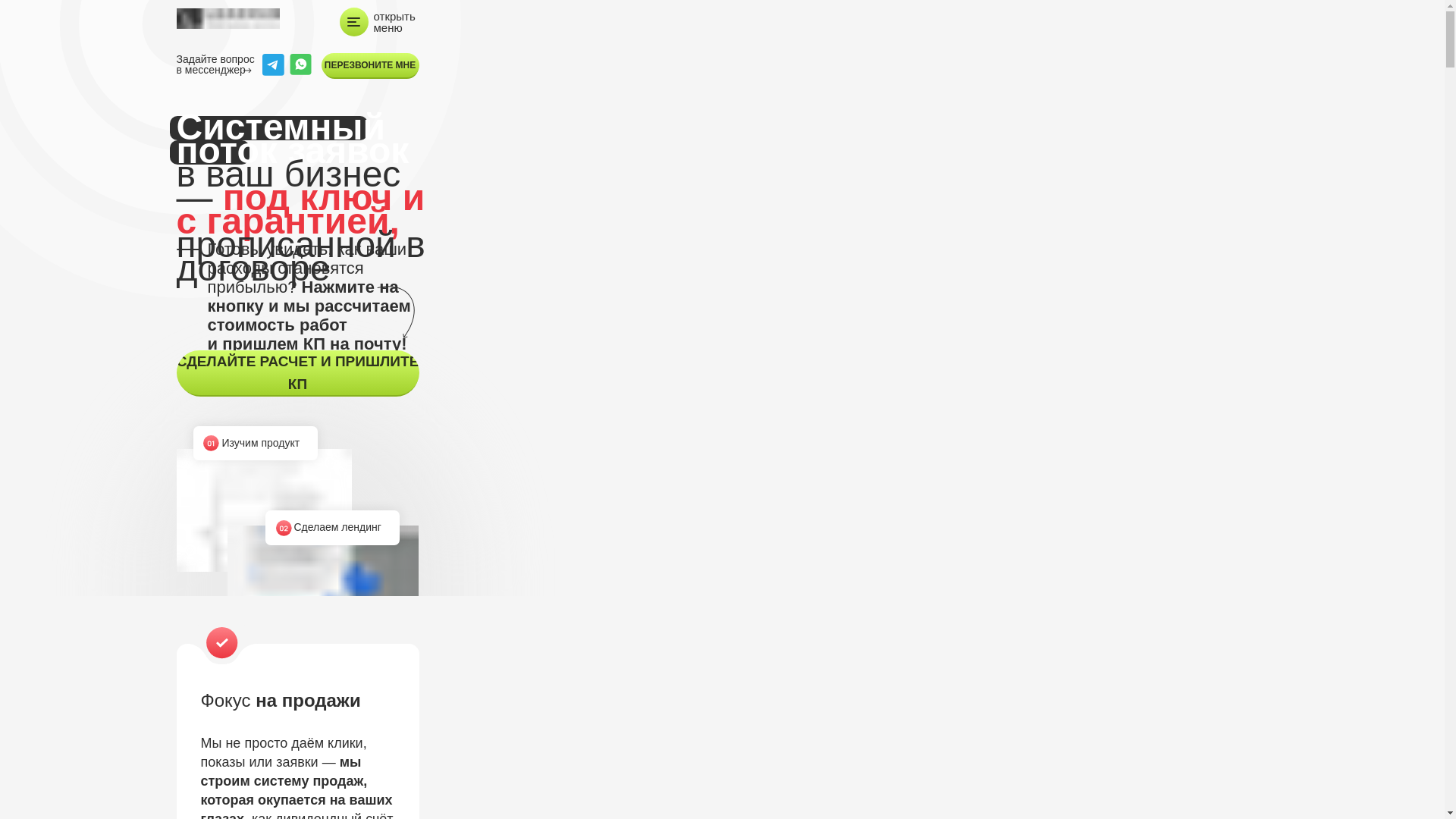 website screenshot of https://leadhubagency.ru/