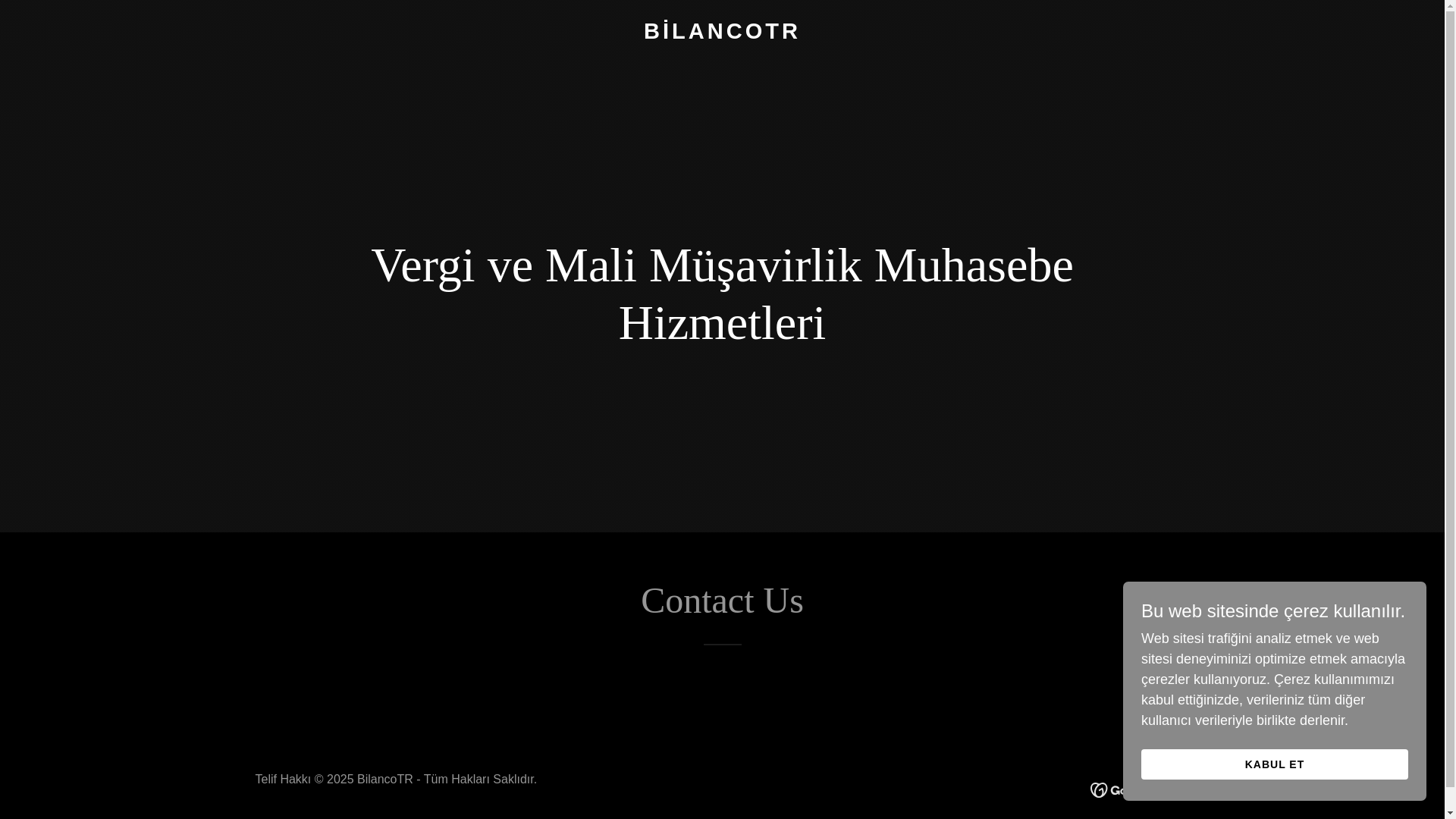 website screenshot of https://bilancotr.com/