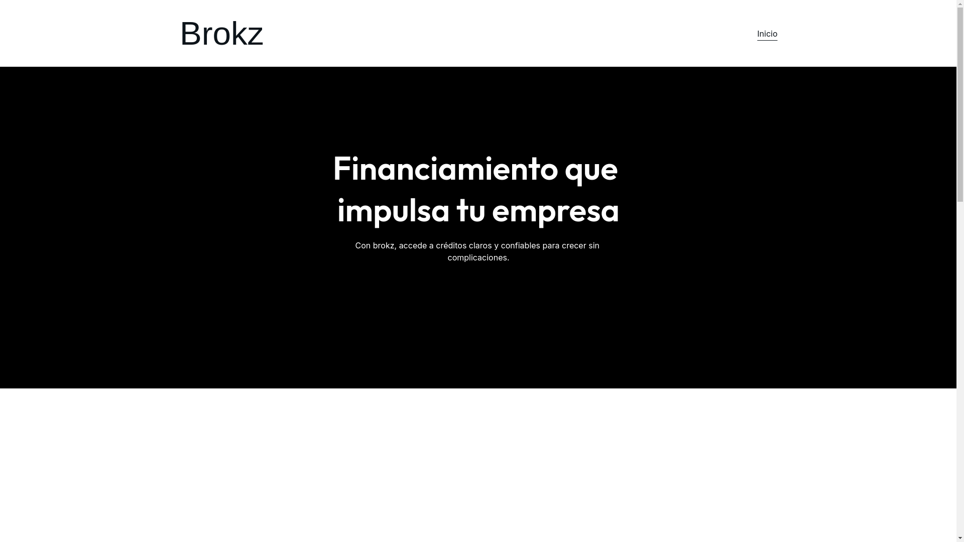 website screenshot of https://brokz.mx/