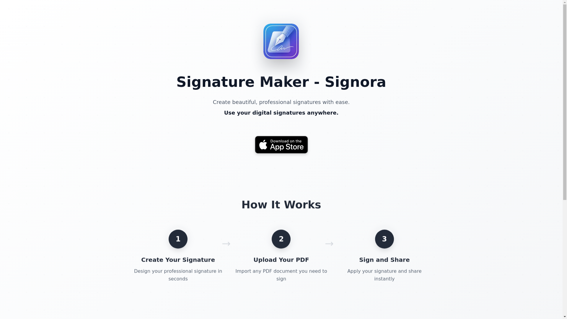 website screenshot of https://electronicsign.app/