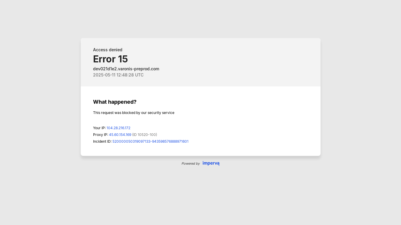 website screenshot of https://dev021d1e2.varonis-preprod.com/