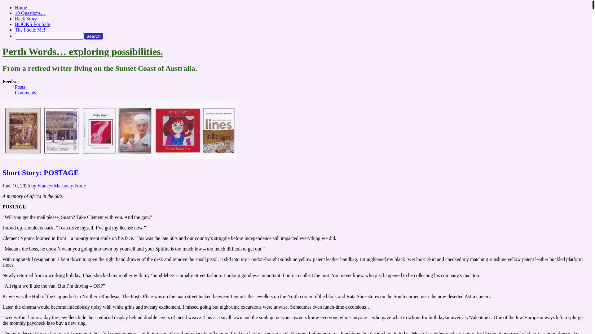 website screenshot of https://francesmacaulayforde.blog/