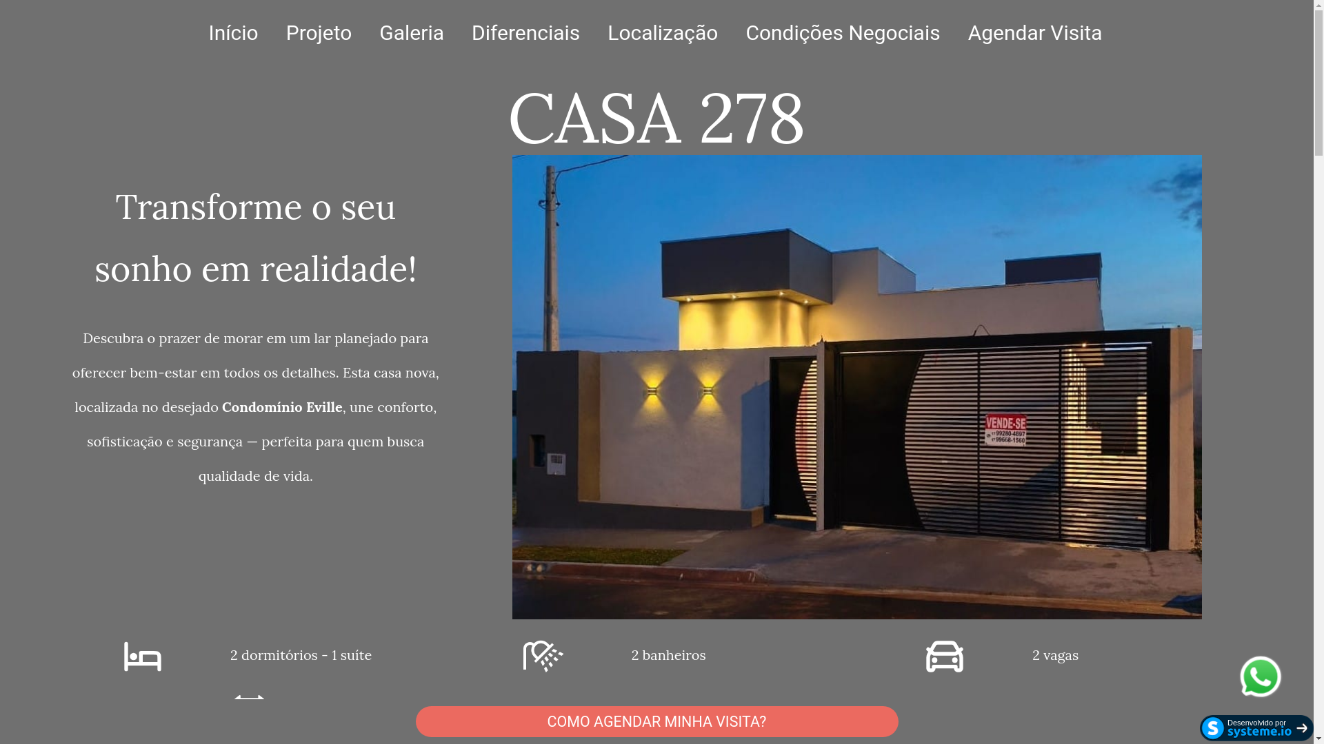 website screenshot of https://casa278.com.br/
