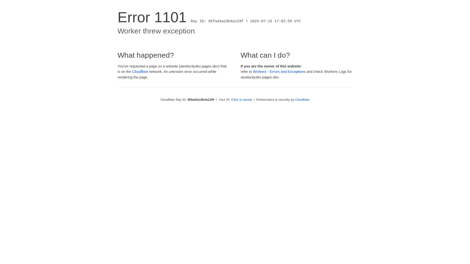 website screenshot of https://aivelocitydev.pages.dev/