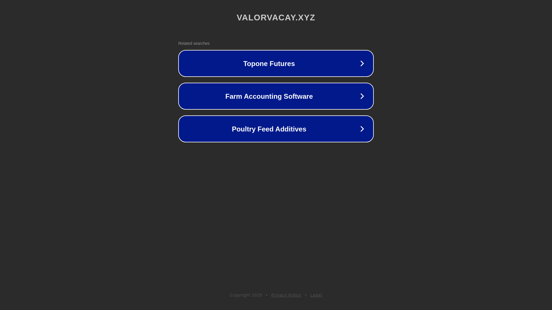website screenshot of https://valorvacay.xyz/