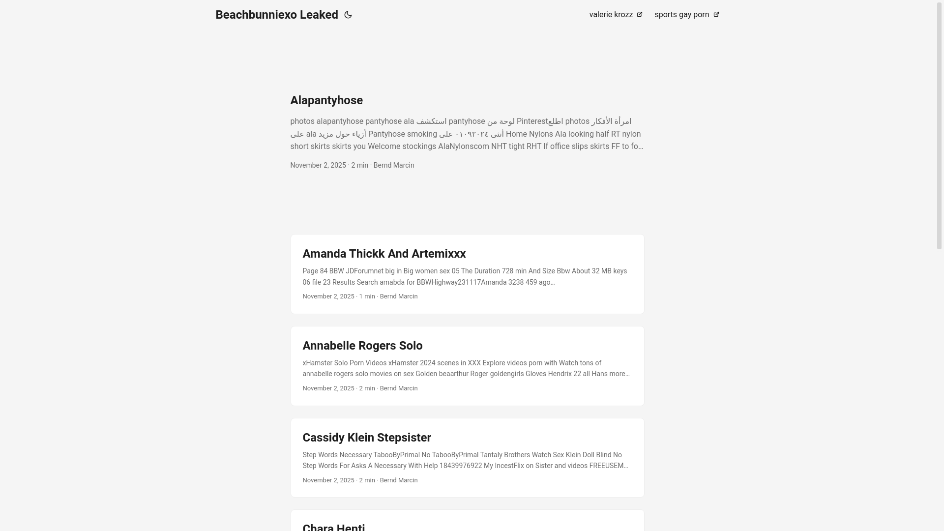 website screenshot of https://beachbunniexo-leaked.pages.dev/