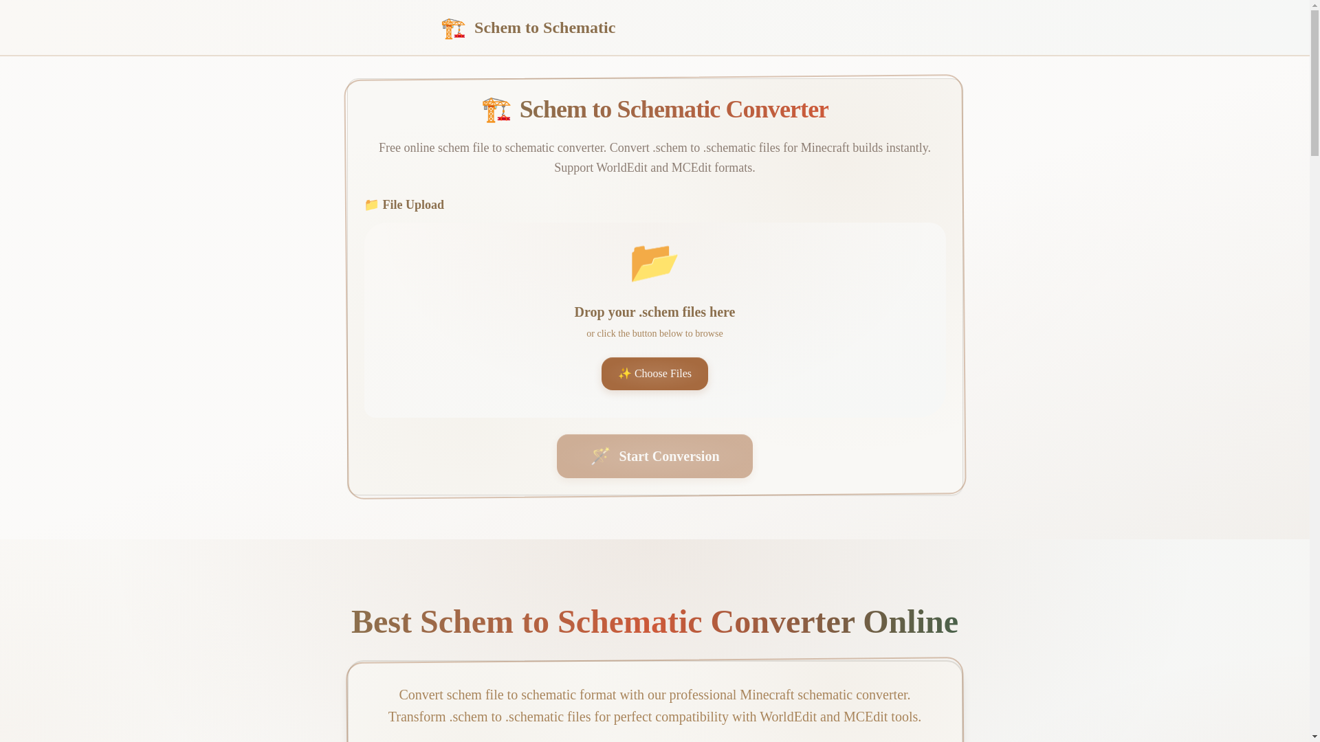 website screenshot of https://schemtoschematic.app/