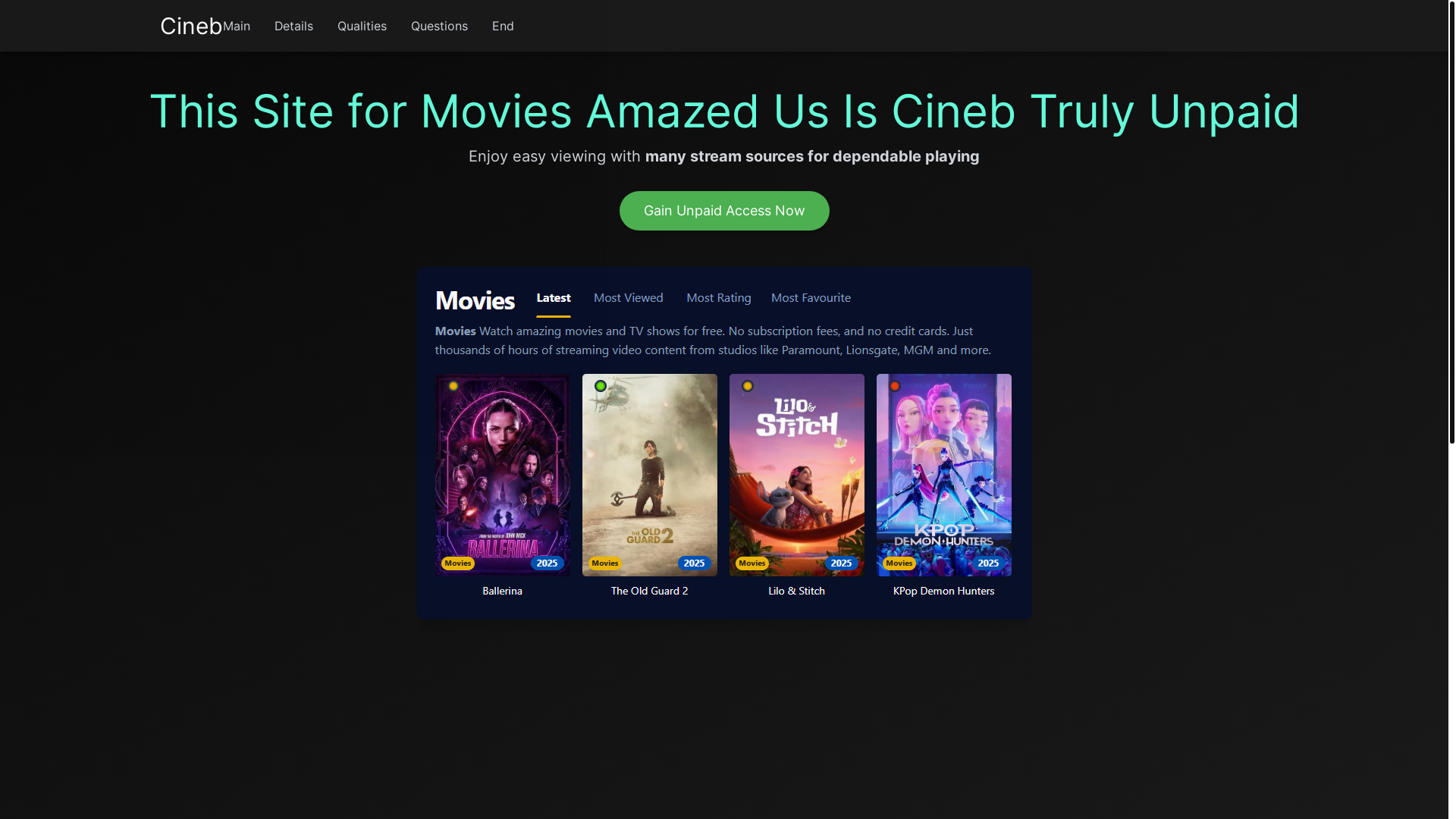 website screenshot of https://cineb-mzrc.pages.dev/
